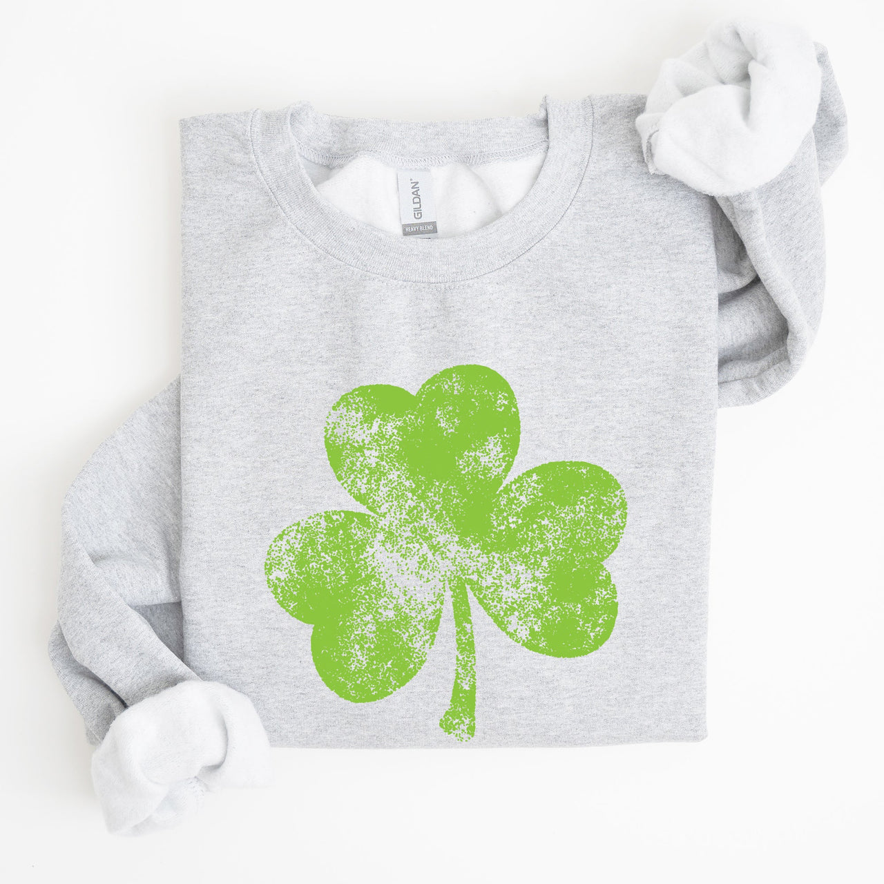 Vintage Shamrock St Patrick's Day Celebration Irish Pride Classic Motif For Festive Wear Sweatshirt