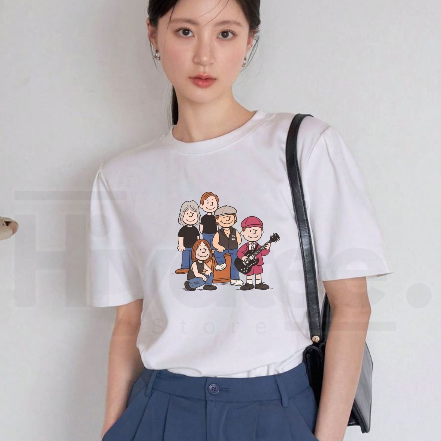 Vintage Aesthetic Rockband T-Shirt – 90s Rock Music Fashion Cotton Tee