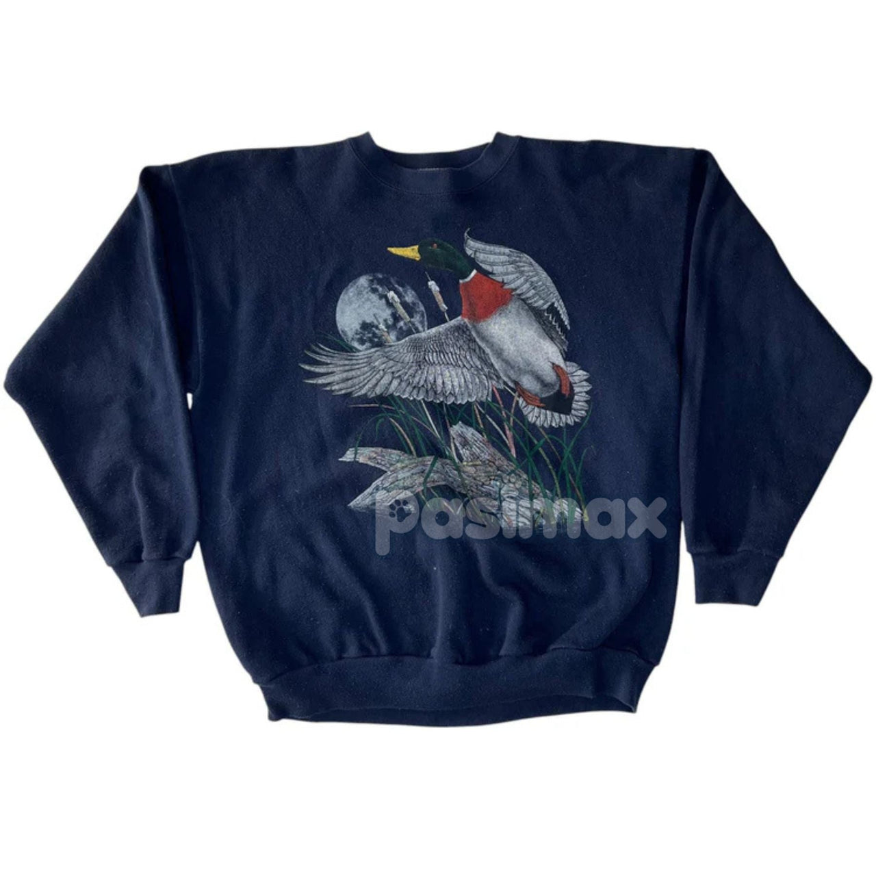 Vintage Loon Nature Graphic Crewneck – Lake & Wilderness Sweatshirt