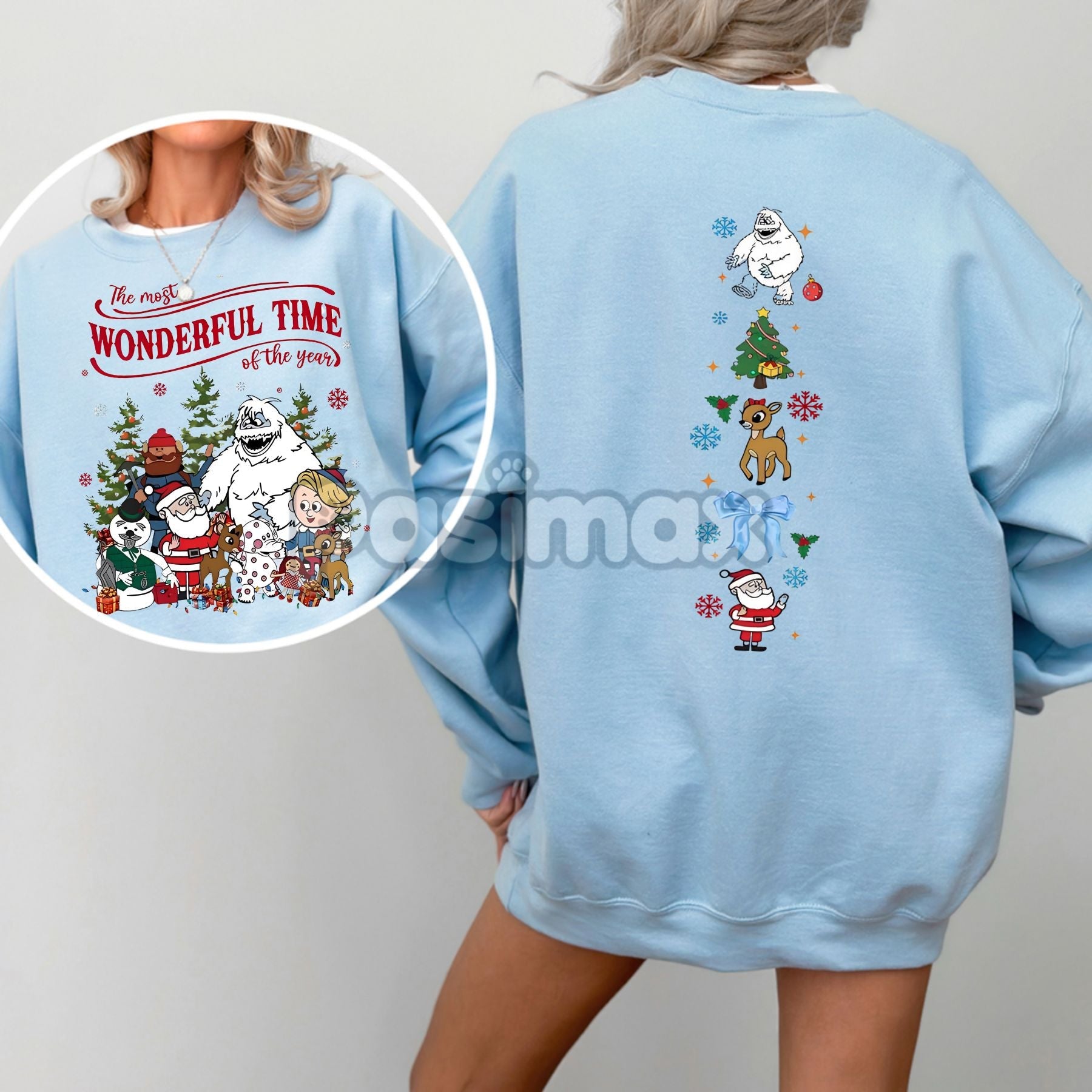 Vintage Rudolph Christmas Sweatshirt – Retro Holiday Crewneck Top