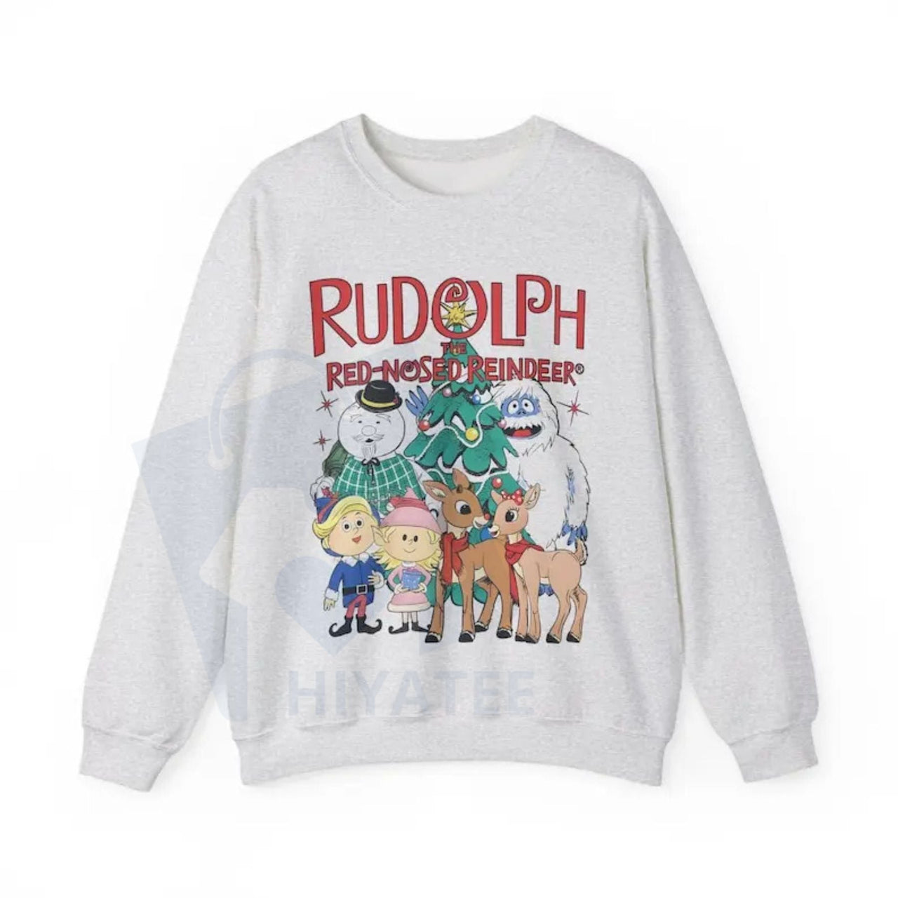 Vintage Rudolph Sweatshirt Christmas Crewneck: Retro Rudolph The Red Nosed Reindeer Shirt, Vintage Christmas Holiday Pullover