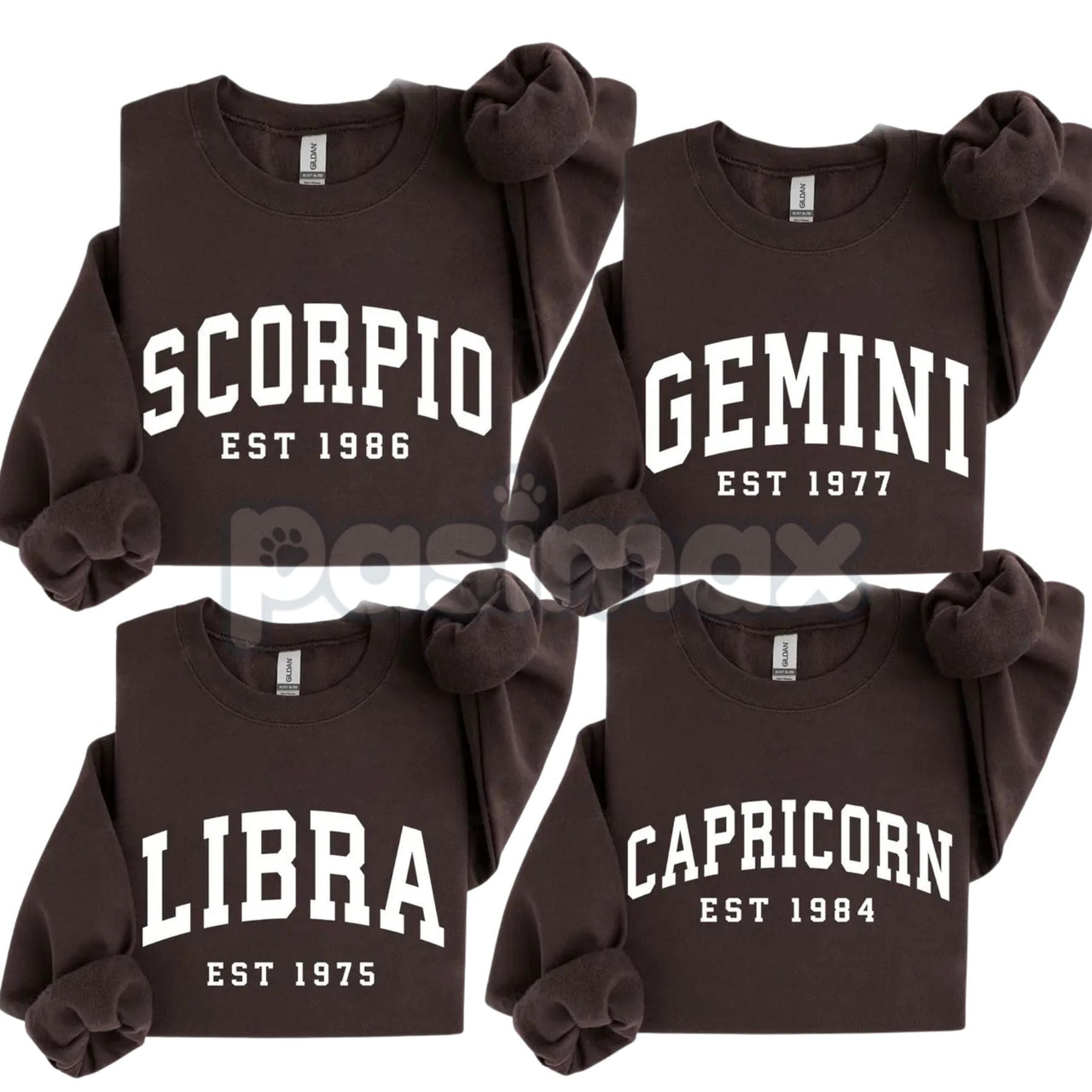 Vintage Zodiac Constellation Sweatshirt – Personalized Astrology Est. [Year] Apparel