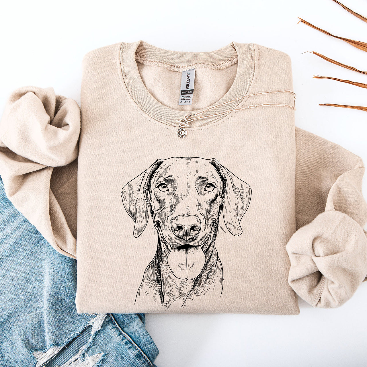 Vizsla Love Forever Friends Breed Pride Illustration And Pet Owner Favorite Saying Sweatshirt