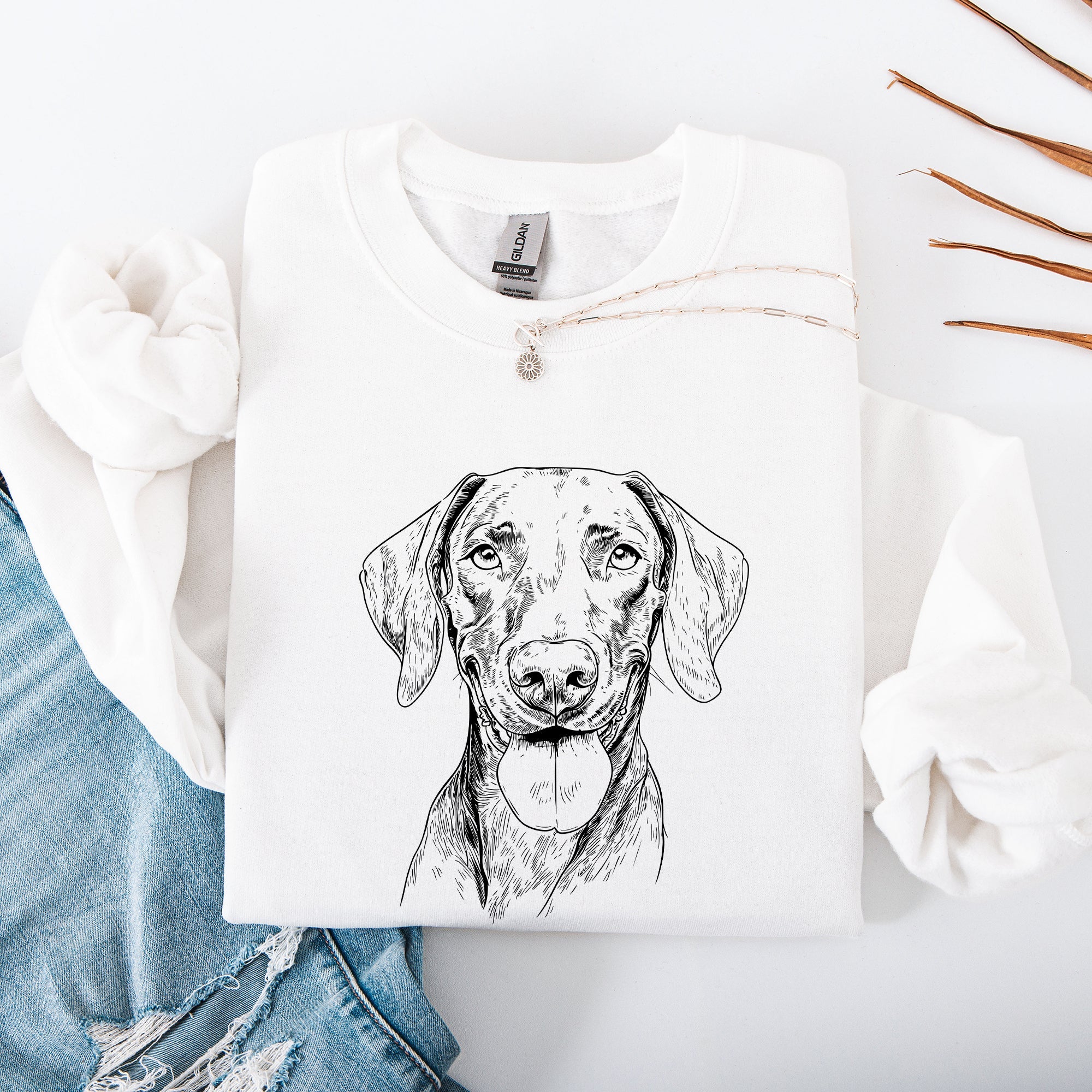 Vizsla Love Forever Friends Breed Pride Illustration And Pet Owner Favorite Saying Sweatshirt