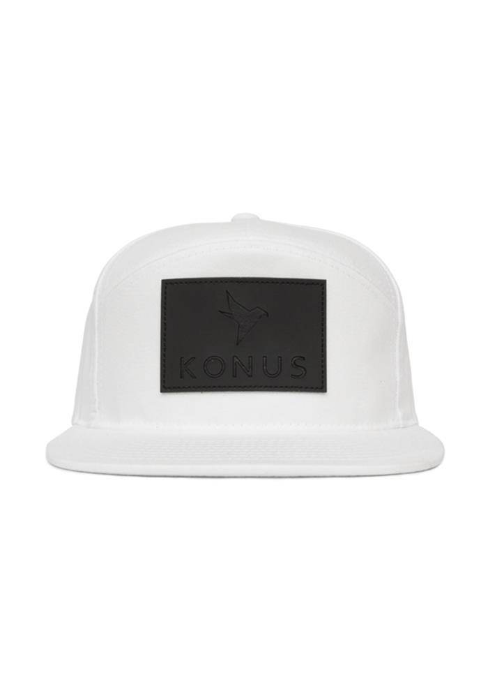 Konus Men's Logo 7 Panel Snapback in White