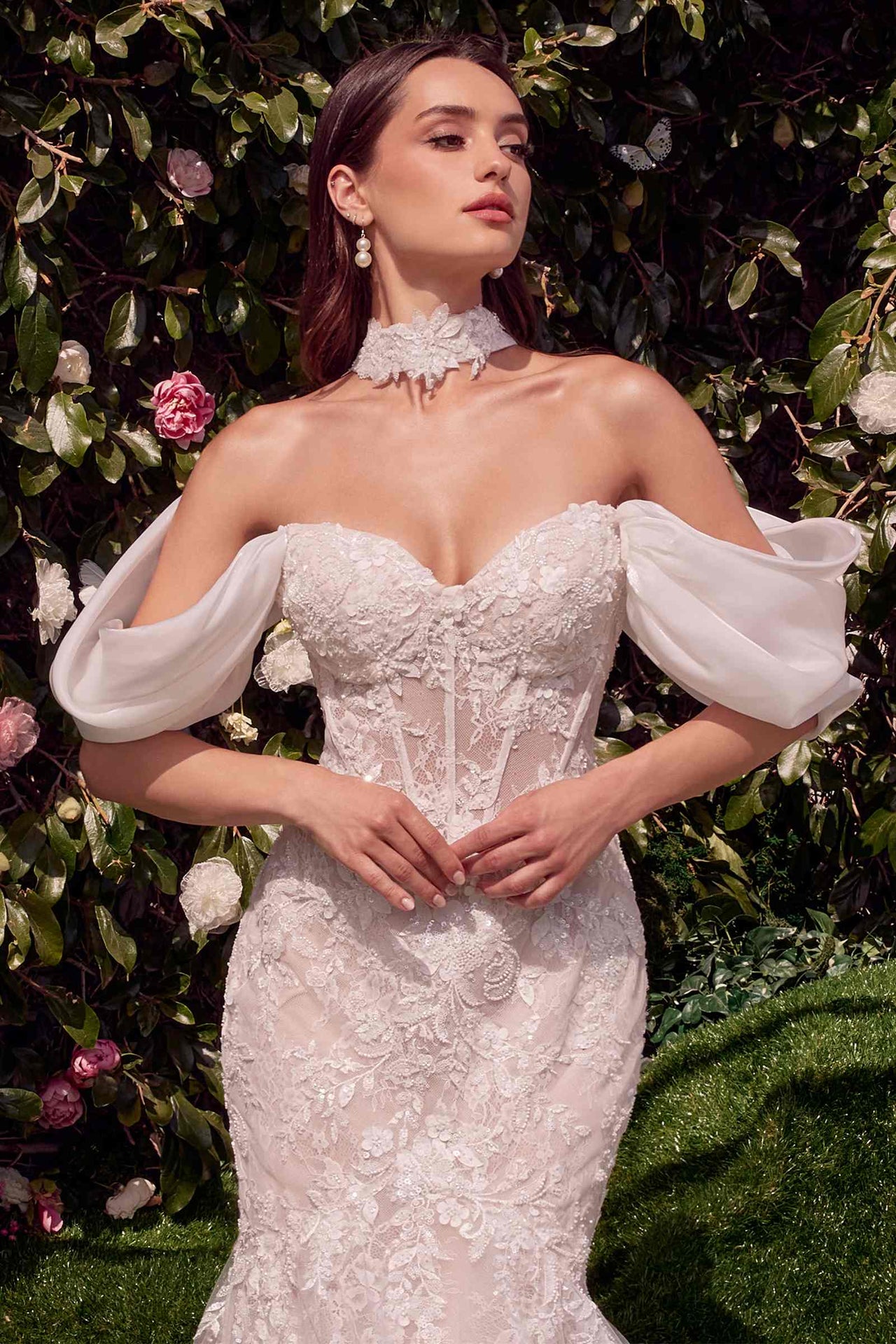 Andrea & Leo WL031 Dress Detachable Wings Mermaid Wedding Gown