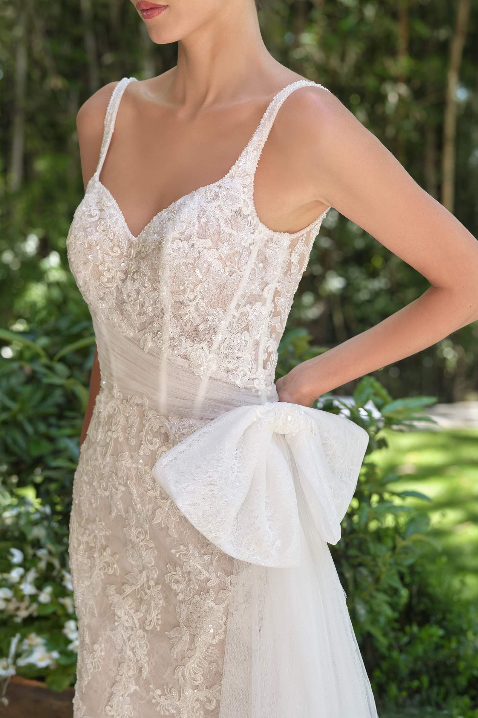 Andrea & Leo WL068 Fitted Sweetheart Embroidered Lace Mermaid Dress