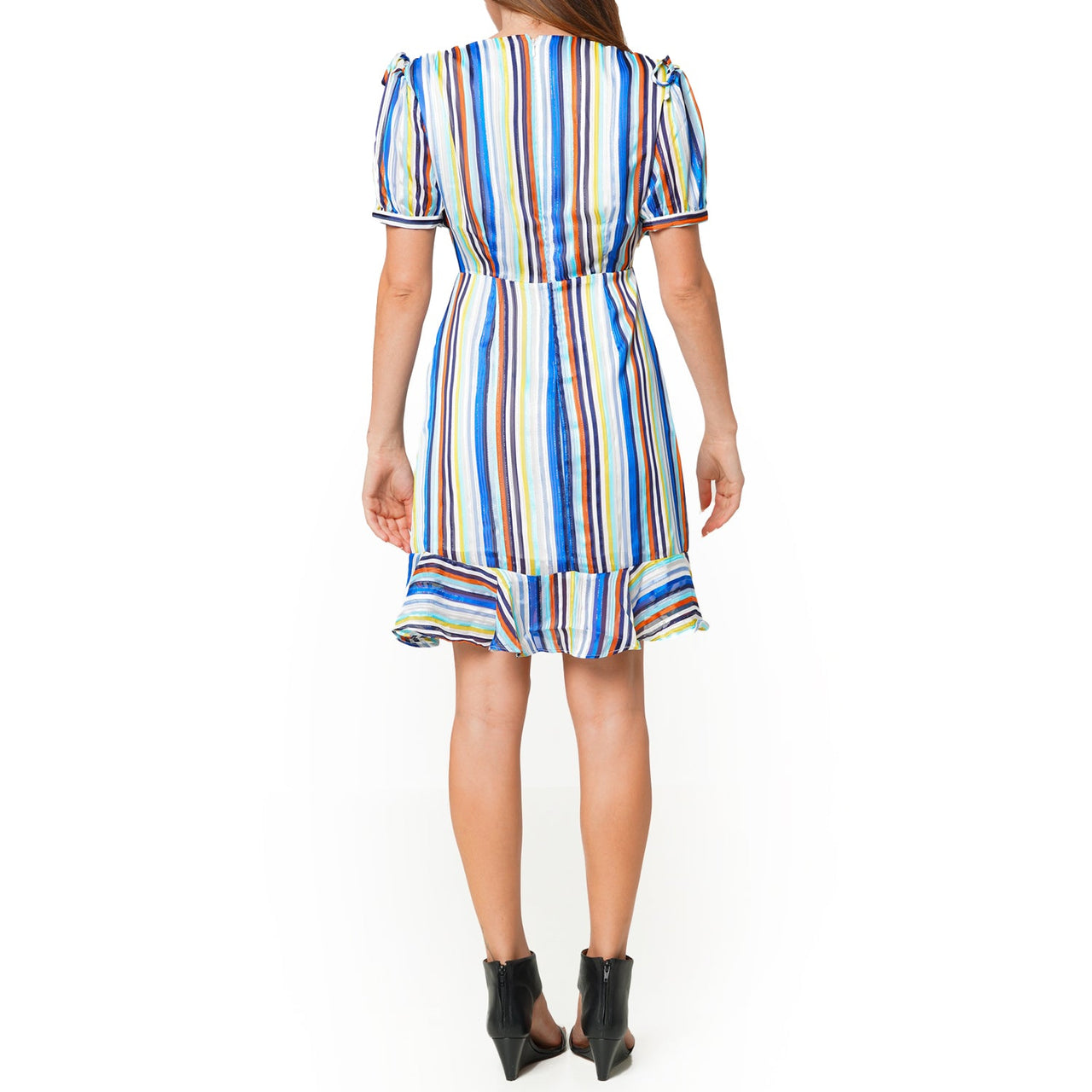 Women's Multi-color Ruched Dress in Beach