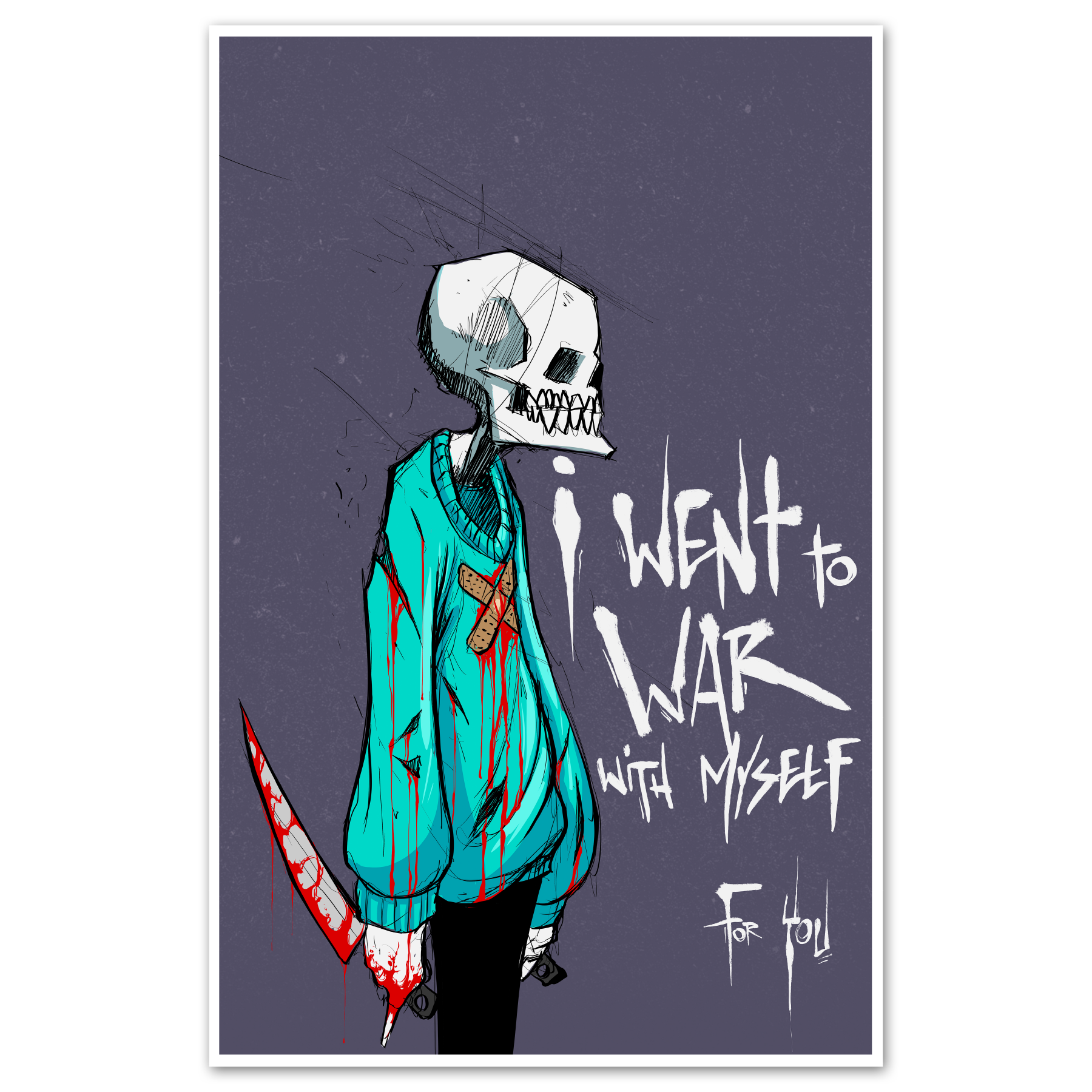 War with Myself Print