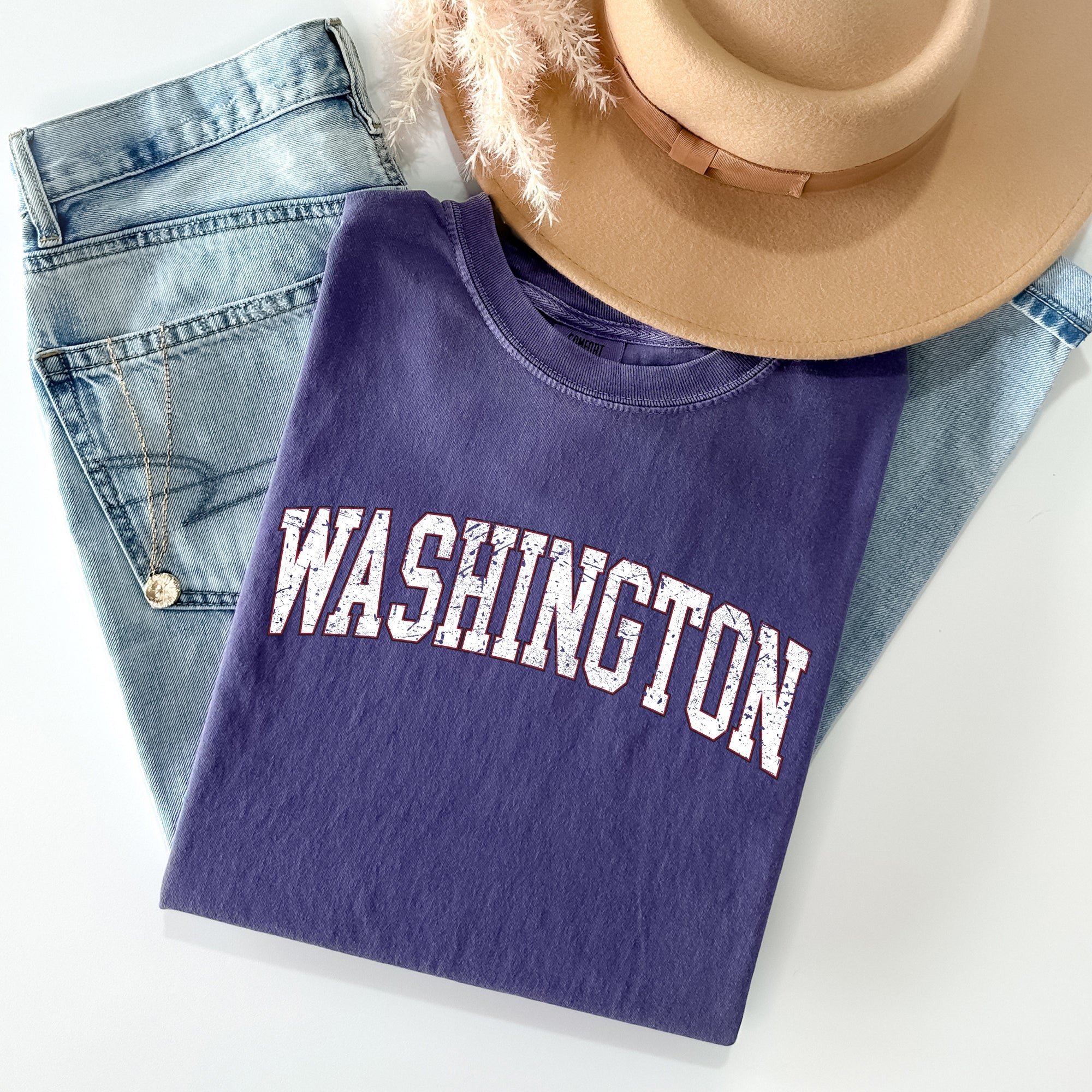 Washington State Football Game Day Tailgate University Pride Edition Comfort Colors Tee