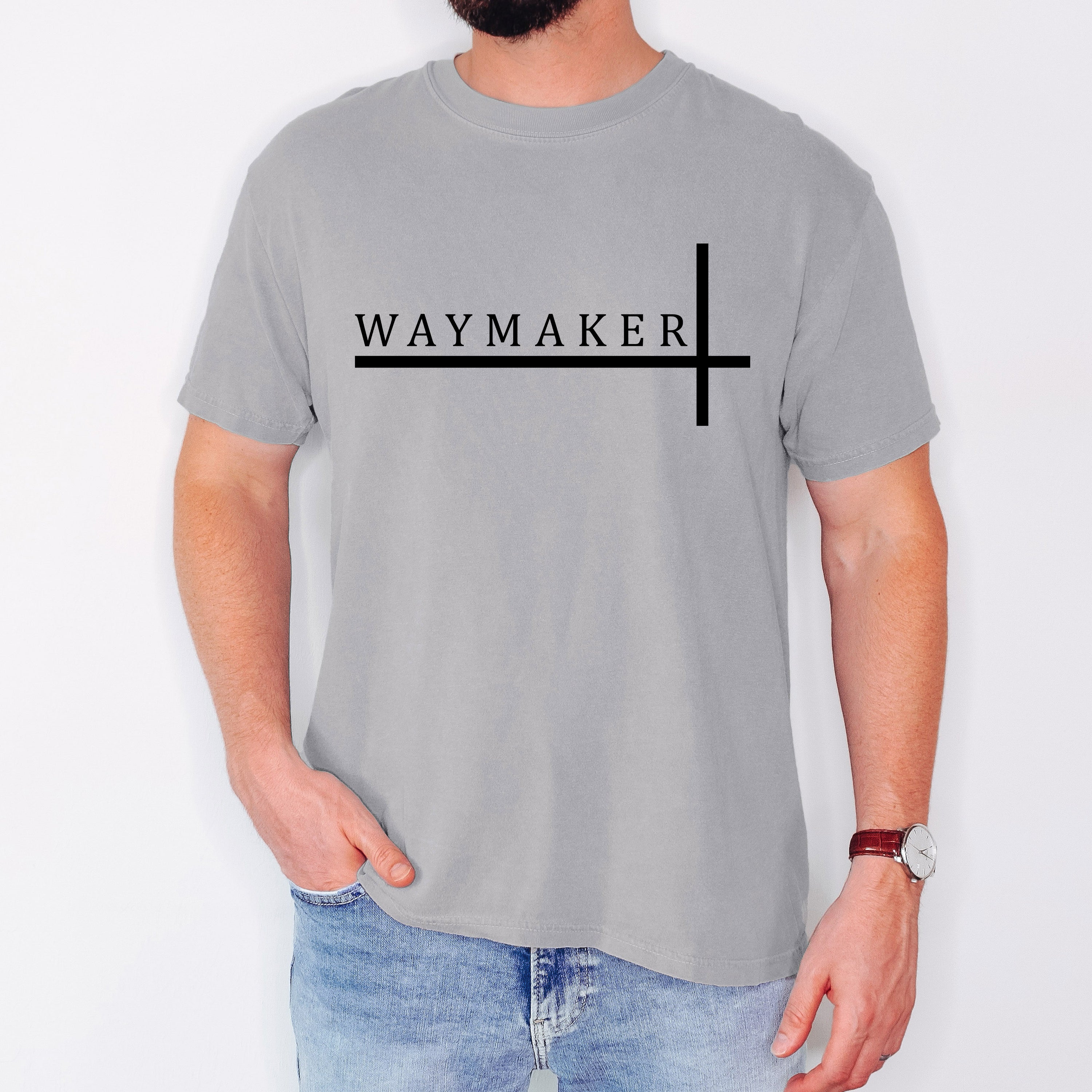 Way Maker Faith Christian Jesus Gospel Religious Scripture Verse Artwork Comfort Colors Tee