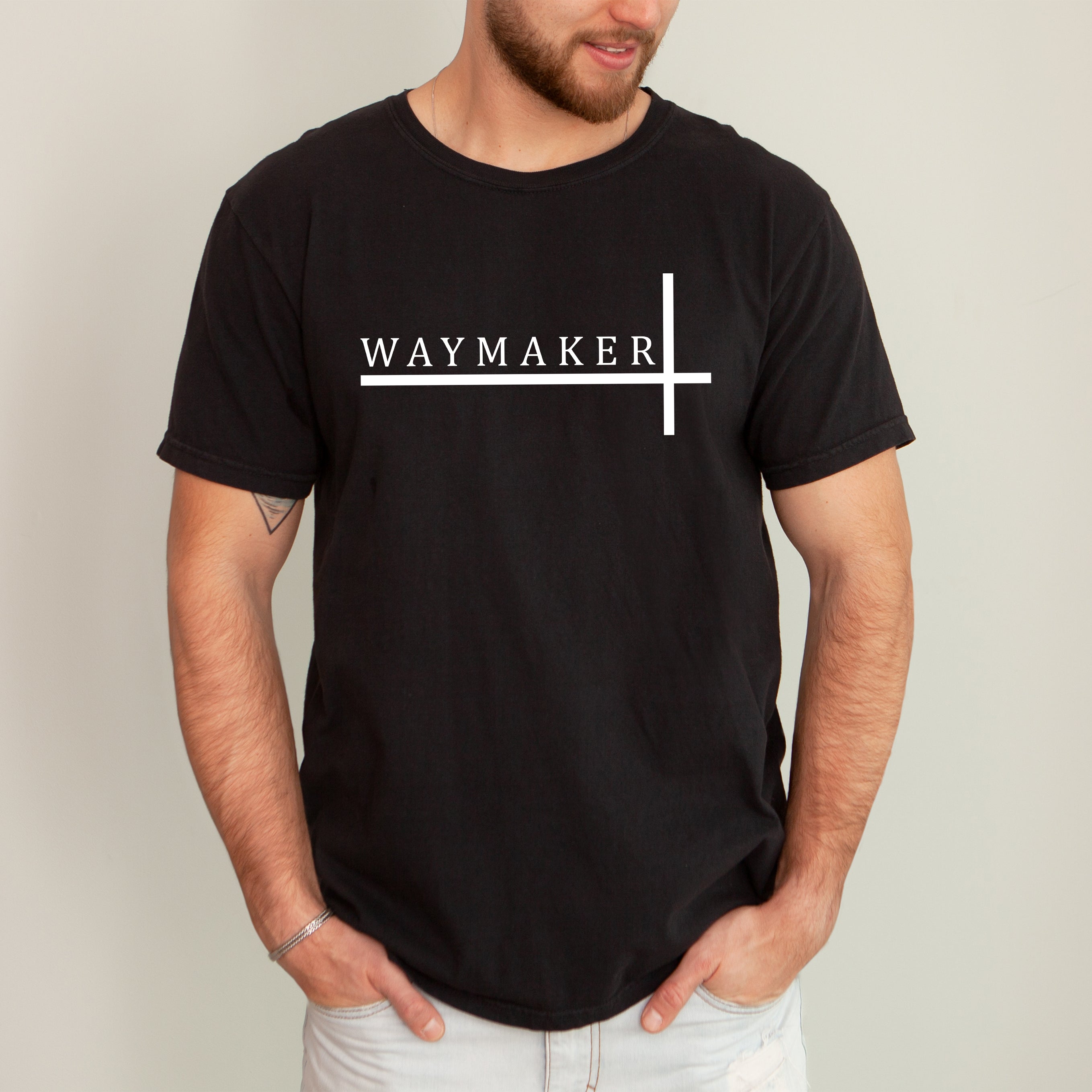 Way Maker Faith Christian Jesus Gospel Religious Scripture Verse Artwork Comfort Colors Tee
