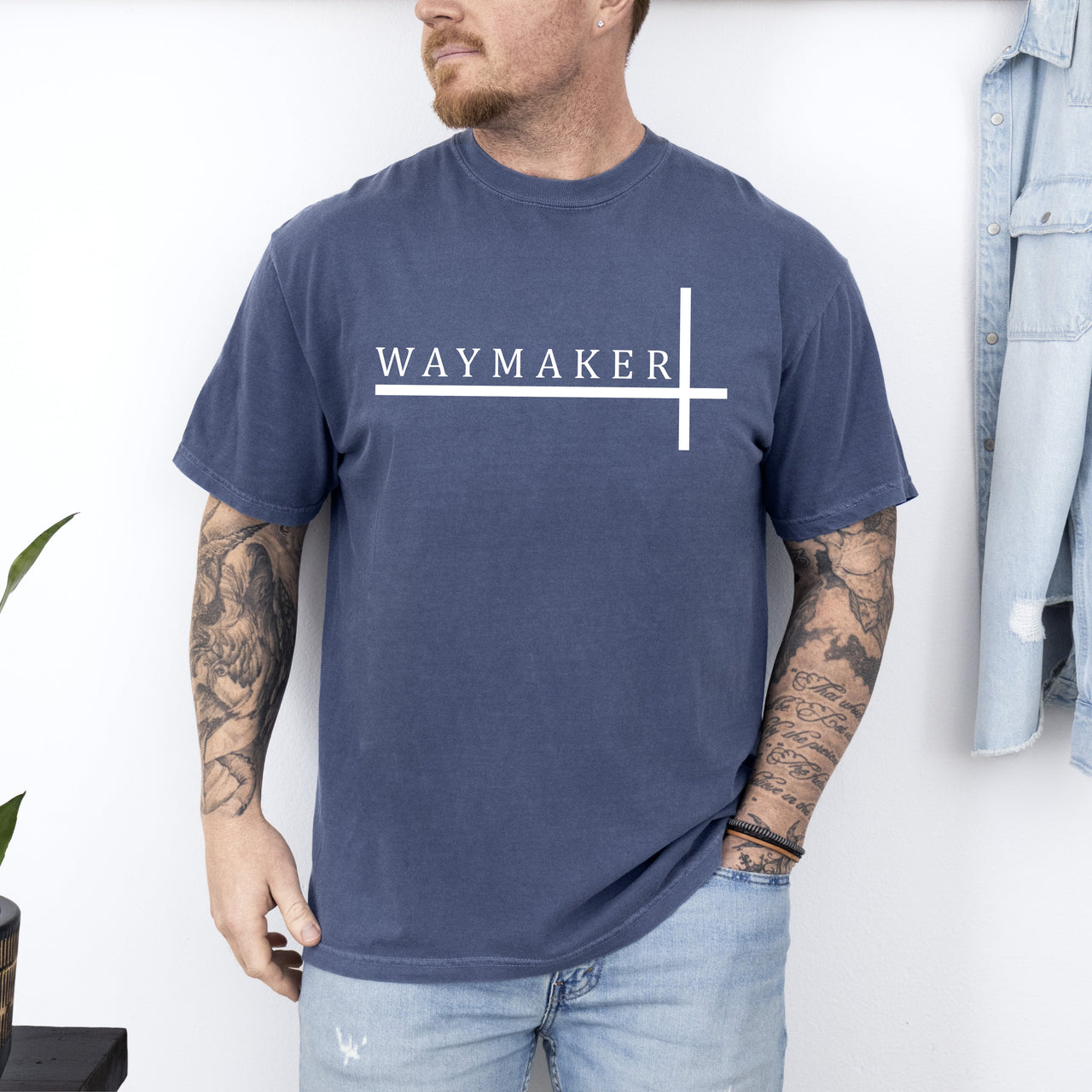 Way Maker Faith Christian Jesus Gospel Religious Scripture Verse Artwork Comfort Colors Tee