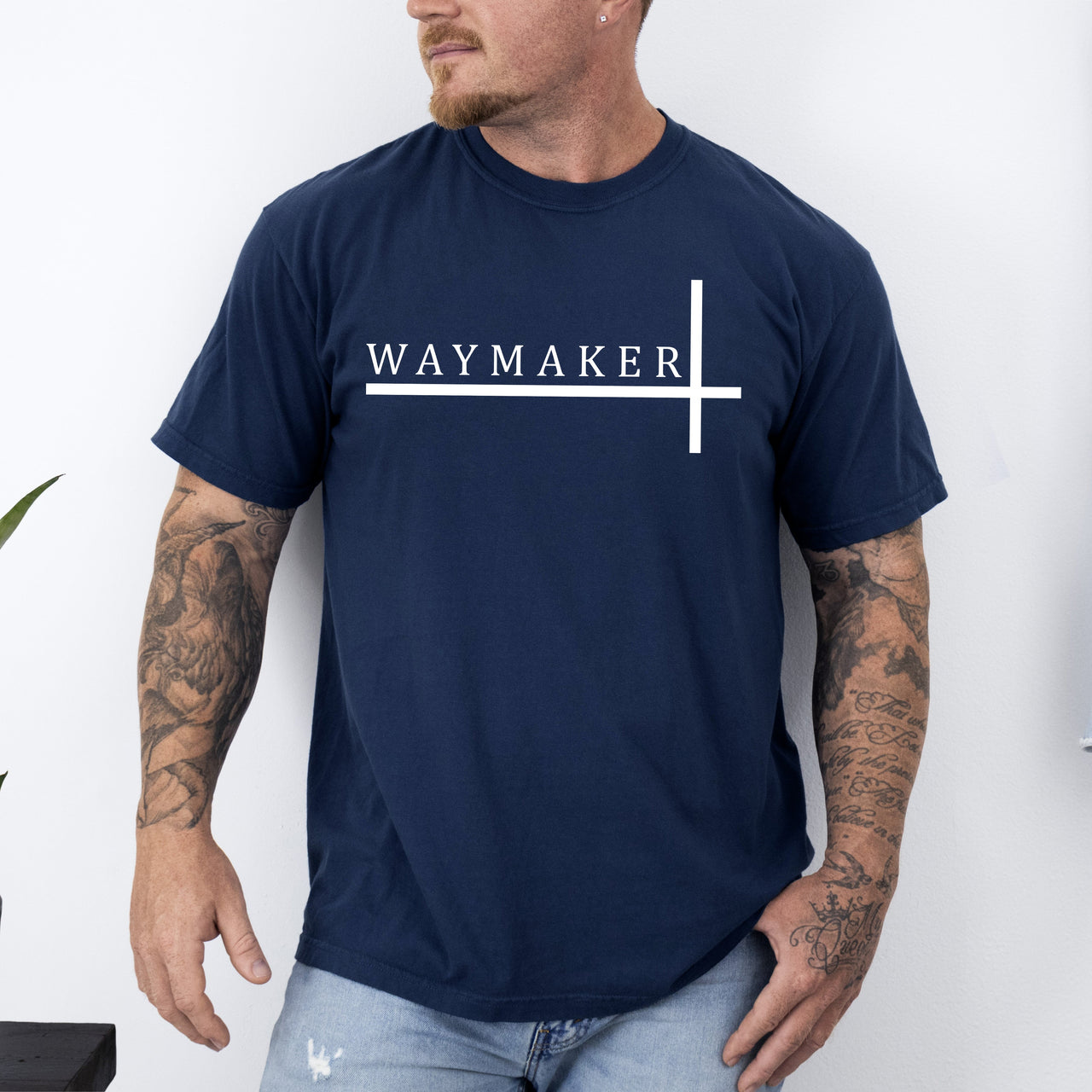 Way Maker Faith Christian Jesus Gospel Religious Scripture Verse Artwork Comfort Colors Tee