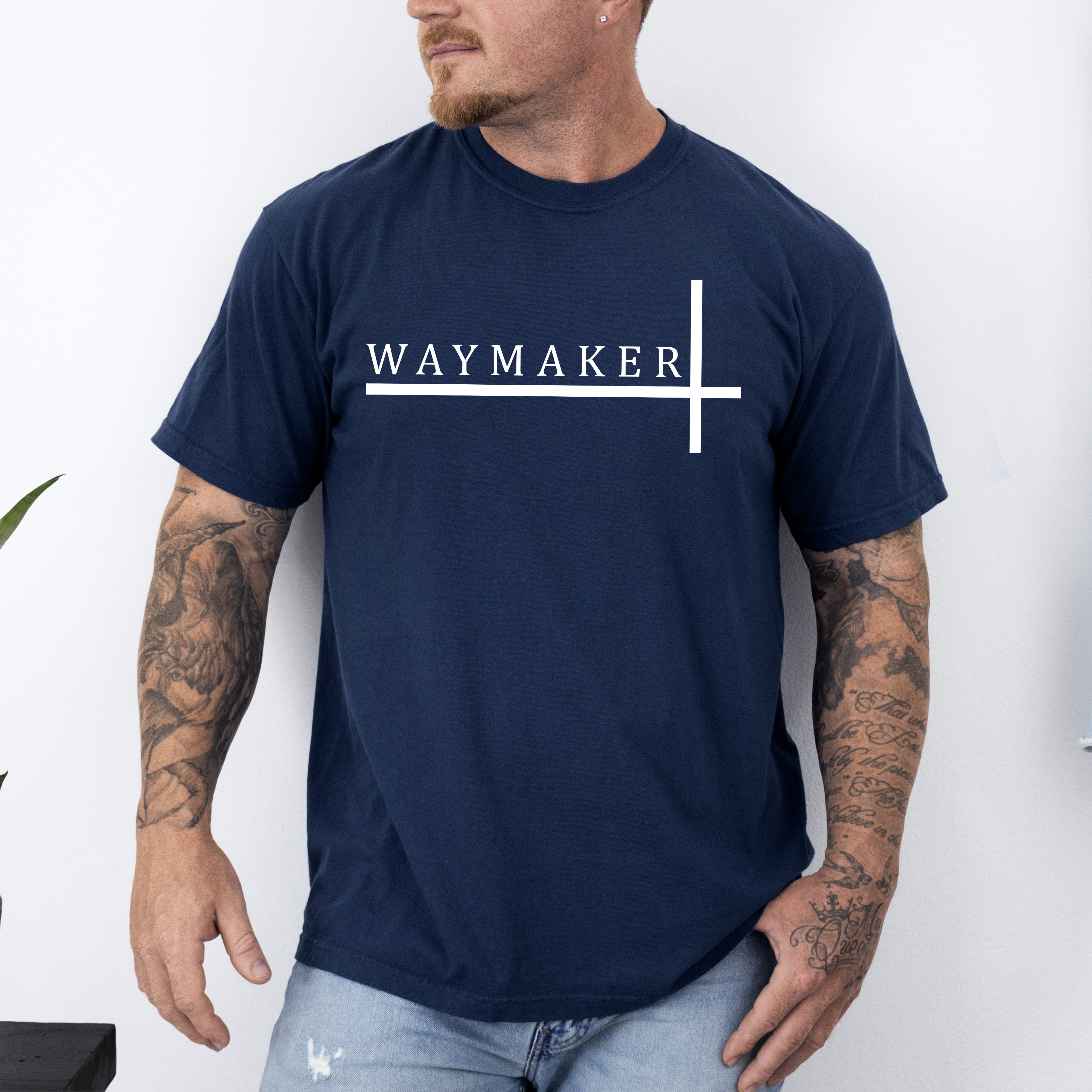 Way Maker Faith Christian Jesus Gospel Religious Scripture Verse Artwork Comfort Colors Tee