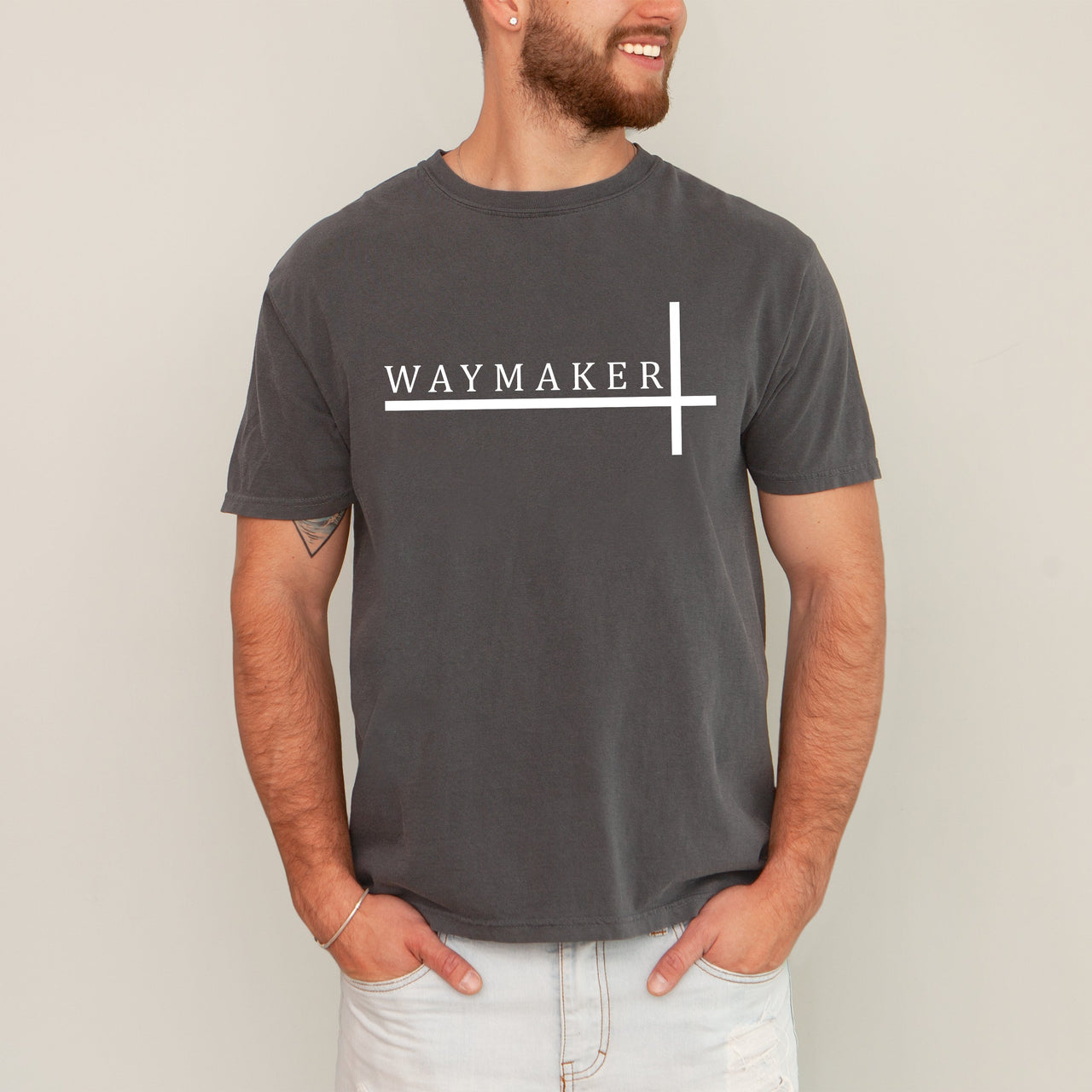 Way Maker Faith Christian Jesus Gospel Religious Scripture Verse Artwork Comfort Colors Tee