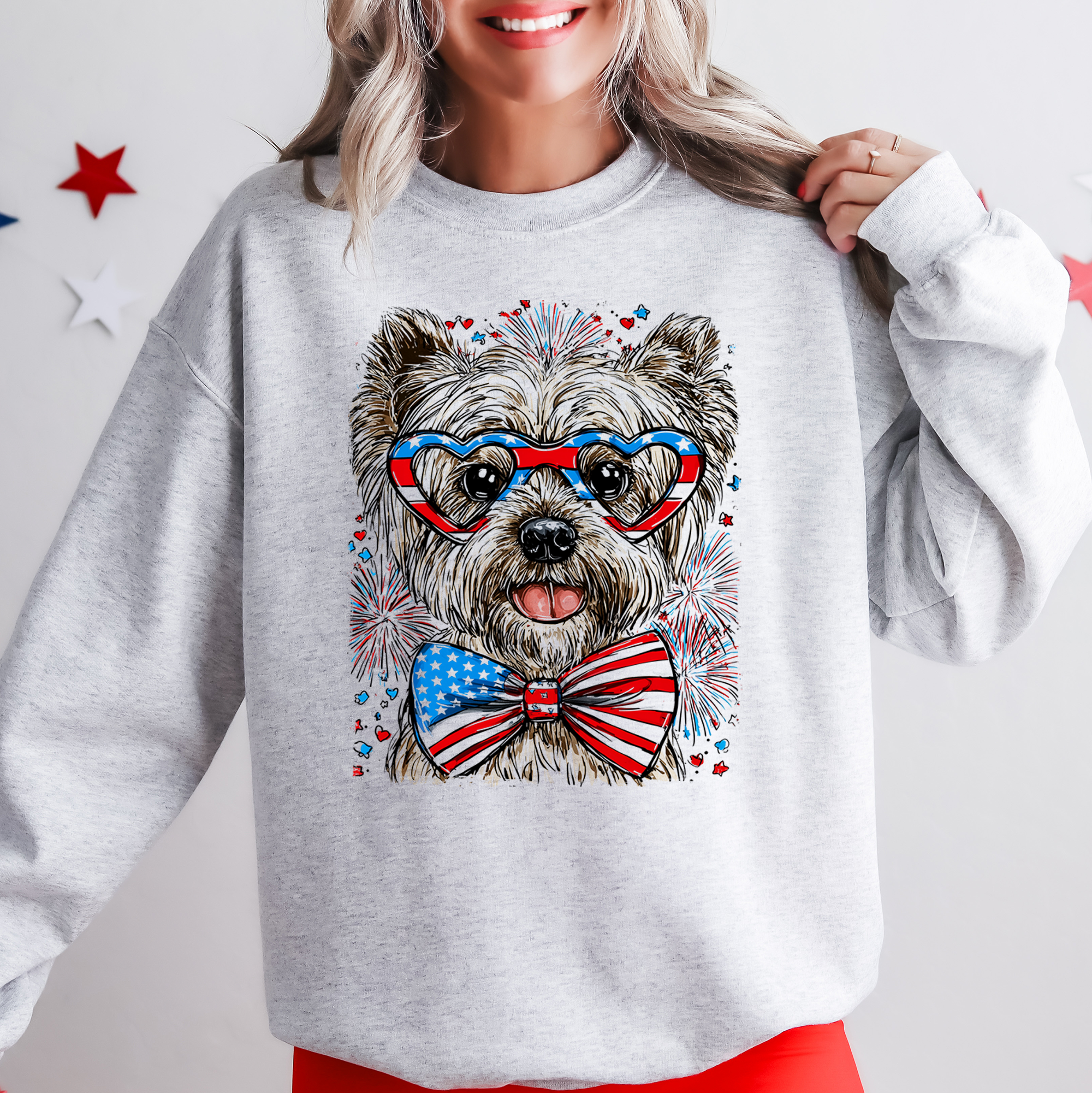 Westie Patriotic USA West Highland White Terrier 4th of July Pet Lover Sweatshirt