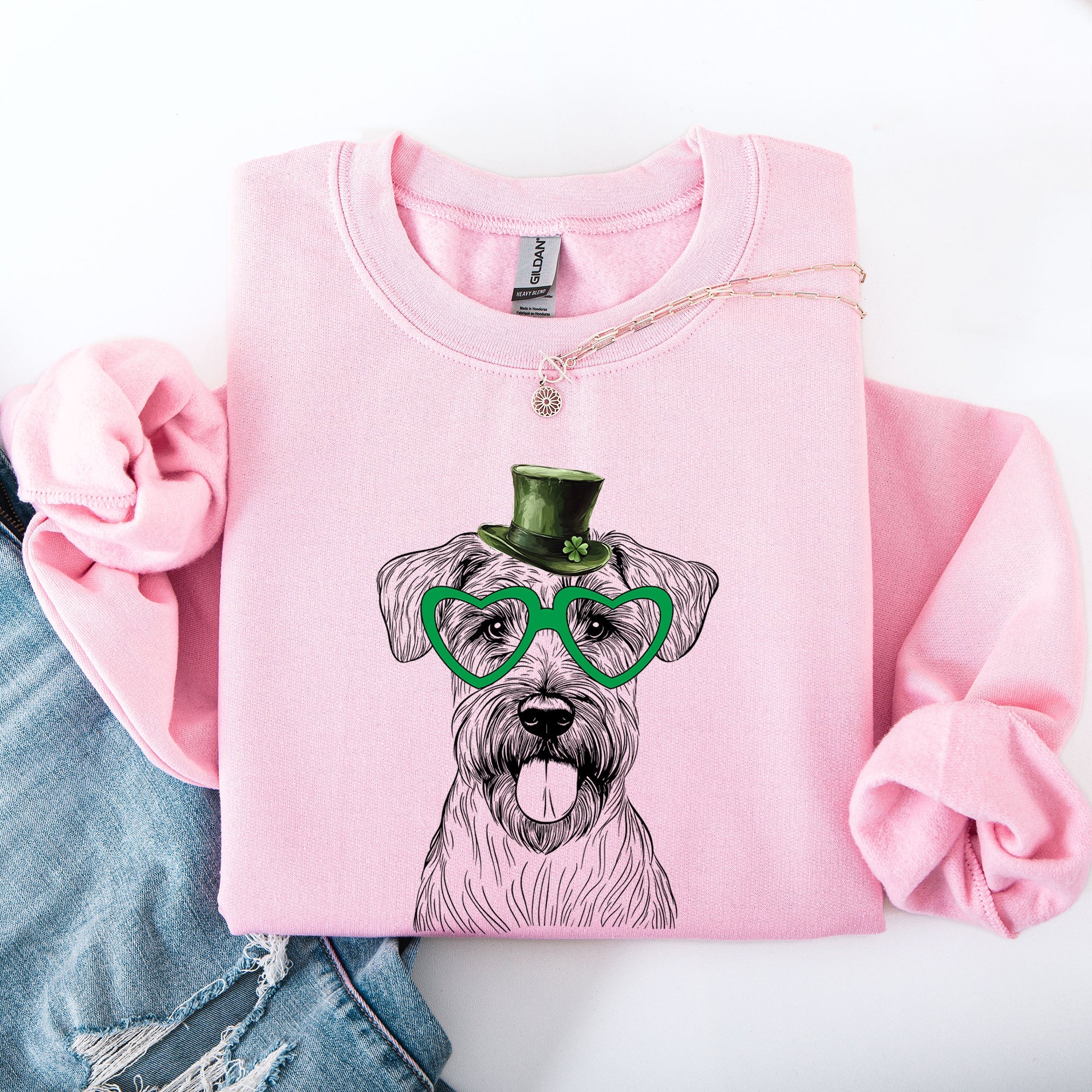 Wheaten Terrier Adorable Dog St Patrick's Day Lucky Irish Heritage Cozy Sweatshirt