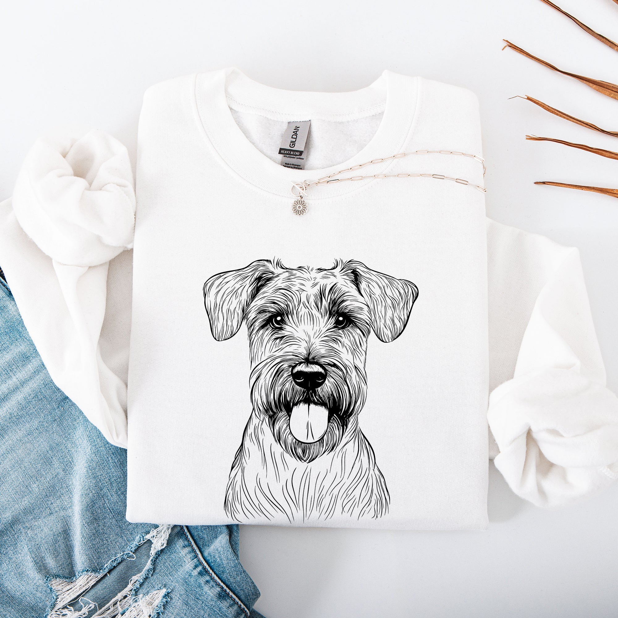 Wheaten Terrier Dog Lover Apparel Celebrate Your Beloved Breed Pride Cozy Cotton Blend Sweatshirt