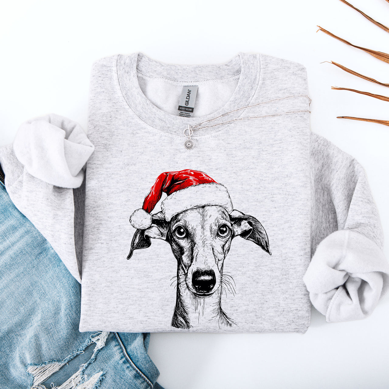 Whippet Dog Lover Graphic Art Design Featuring Silhouette And Playful Fonts Sweatshirt