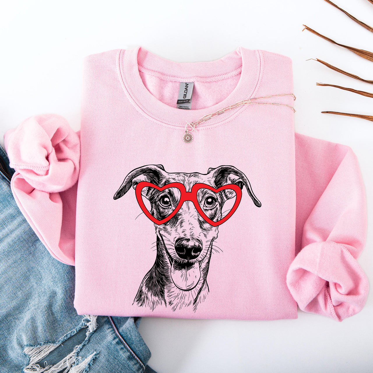 Whippet Dog Lover Graphic Art Design Featuring Silhouette And Playful Fonts Sweatshirt