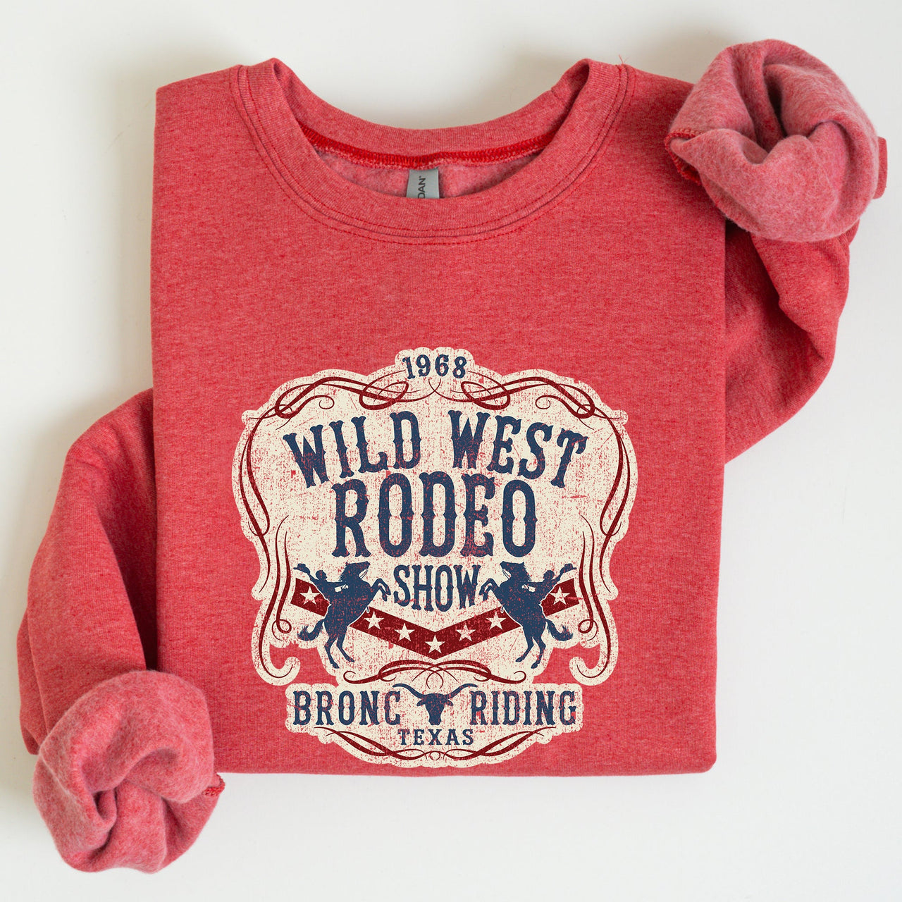 Wild West Rodeo Show Bronco Riding Cowboy Cowgirl Classic Western Adventure Sweatshirt