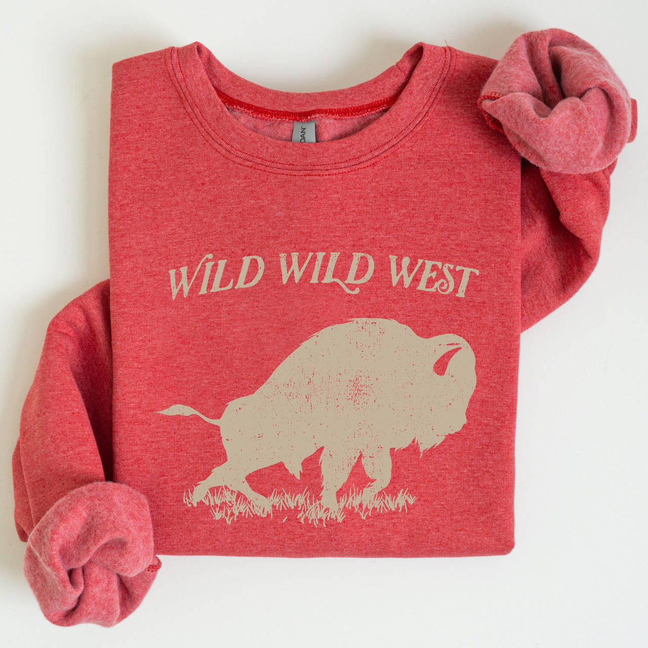 Wild Wild West Buffalo Country Cowboy Cowgirl Western Frontier Saga Collection Vintage Sweatshirt