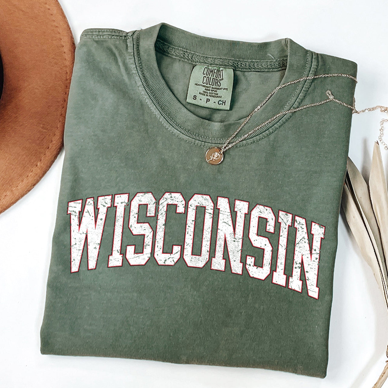Wisconsin Football Game Day Tailgate Party University State Fans Unite Comfort Colors Tee