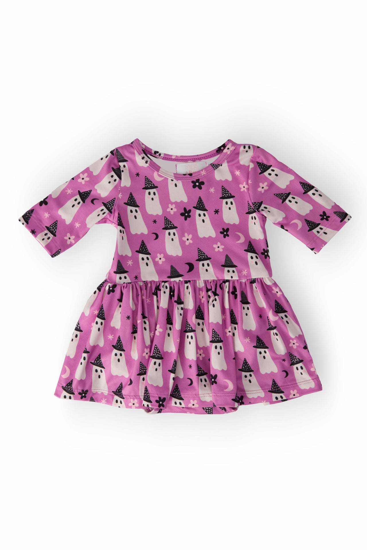 Witches Boo 3/4 Sleeve Twirl Bodysuit