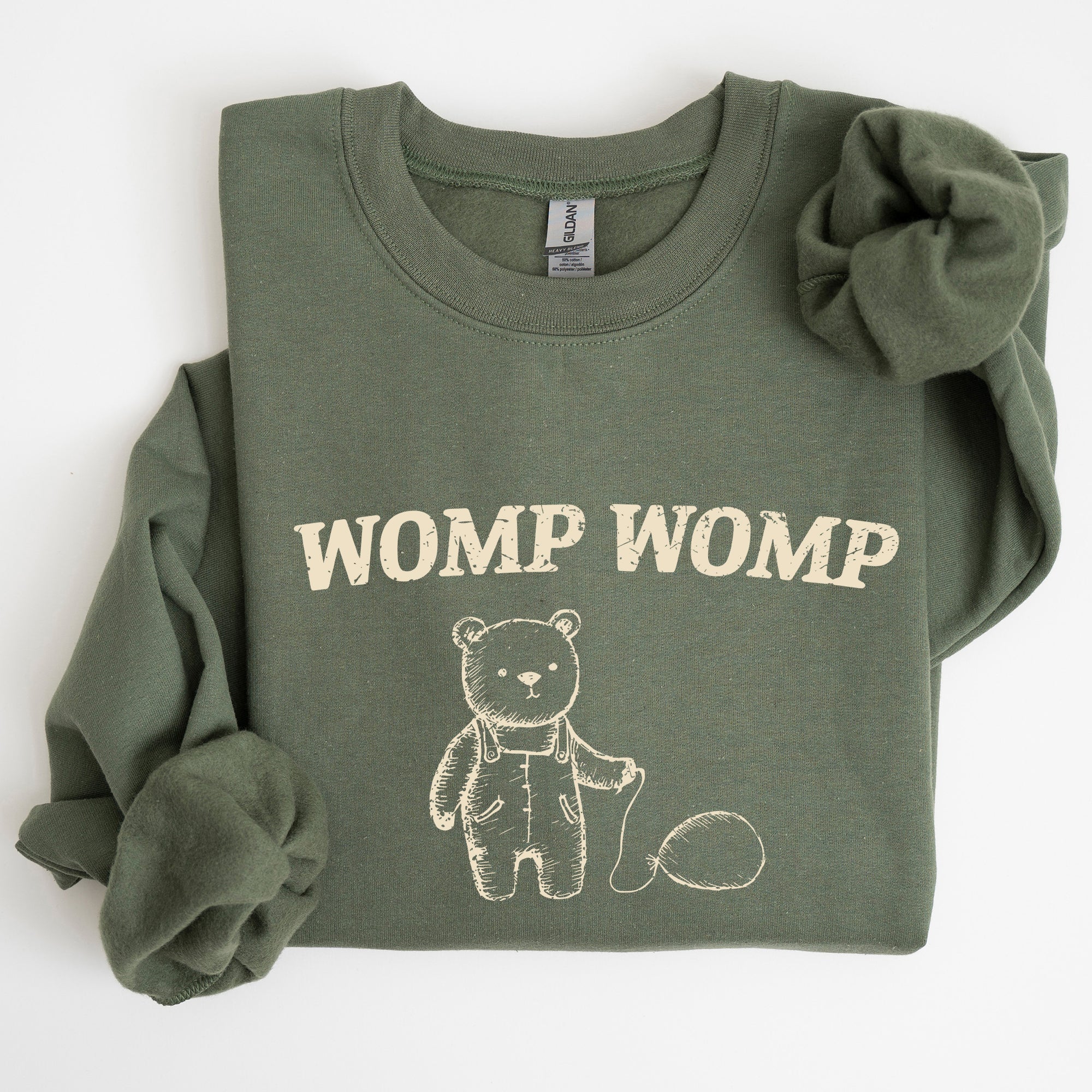 Womp Womp Sad Bear Balloon Meme Aesthetic Funny Graphic Limited Edition Sweatshirt