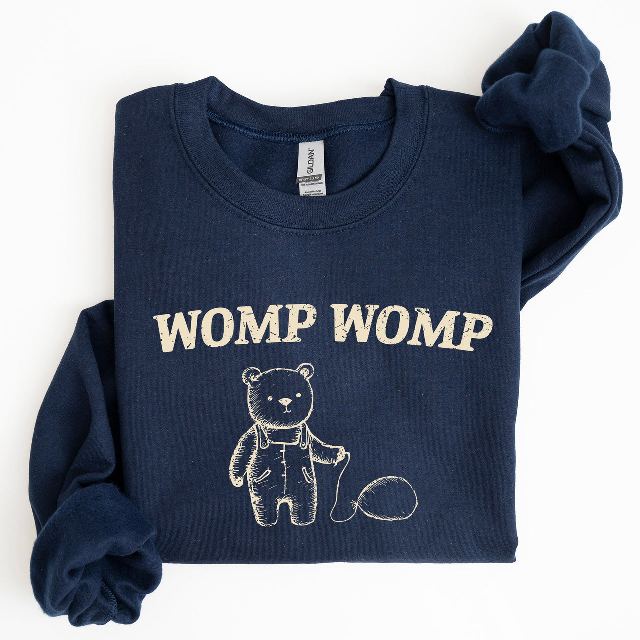 Womp Womp Sad Bear Balloon Meme Aesthetic Funny Graphic Limited Edition Sweatshirt