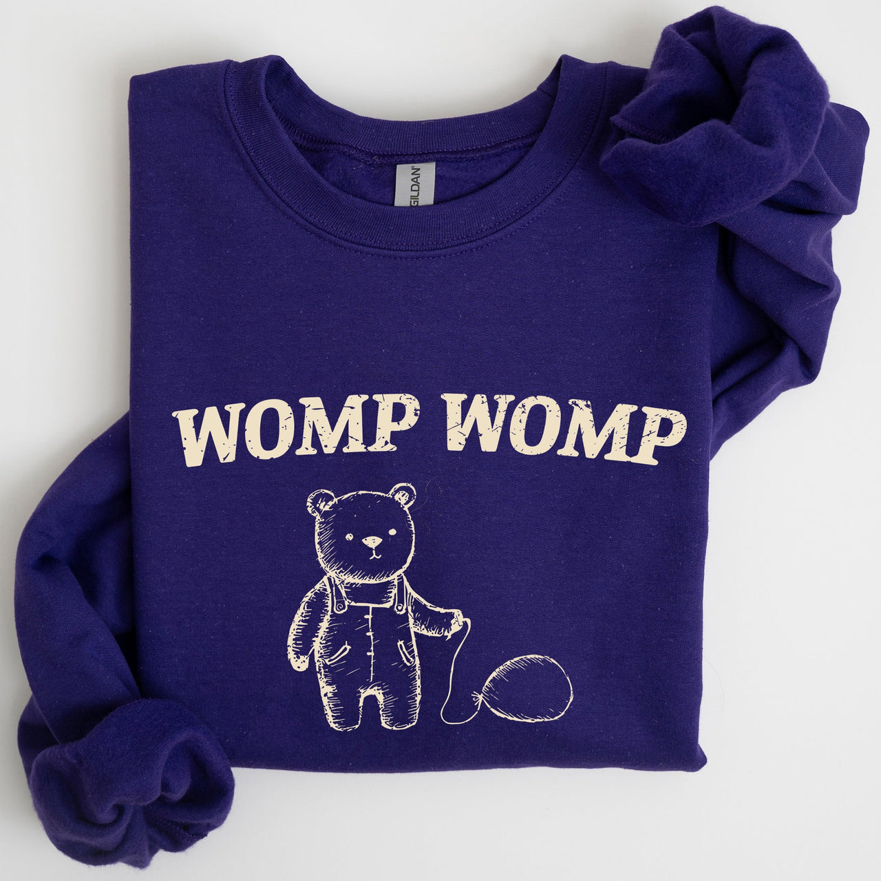 Womp Womp Sad Bear Balloon Meme Aesthetic Funny Graphic Limited Edition Sweatshirt