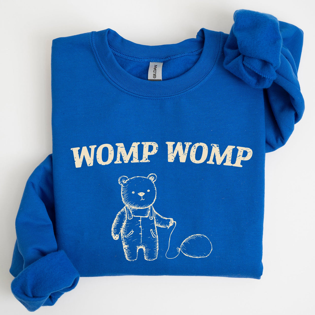 Womp Womp Sad Bear Balloon Meme Aesthetic Funny Graphic Limited Edition Sweatshirt