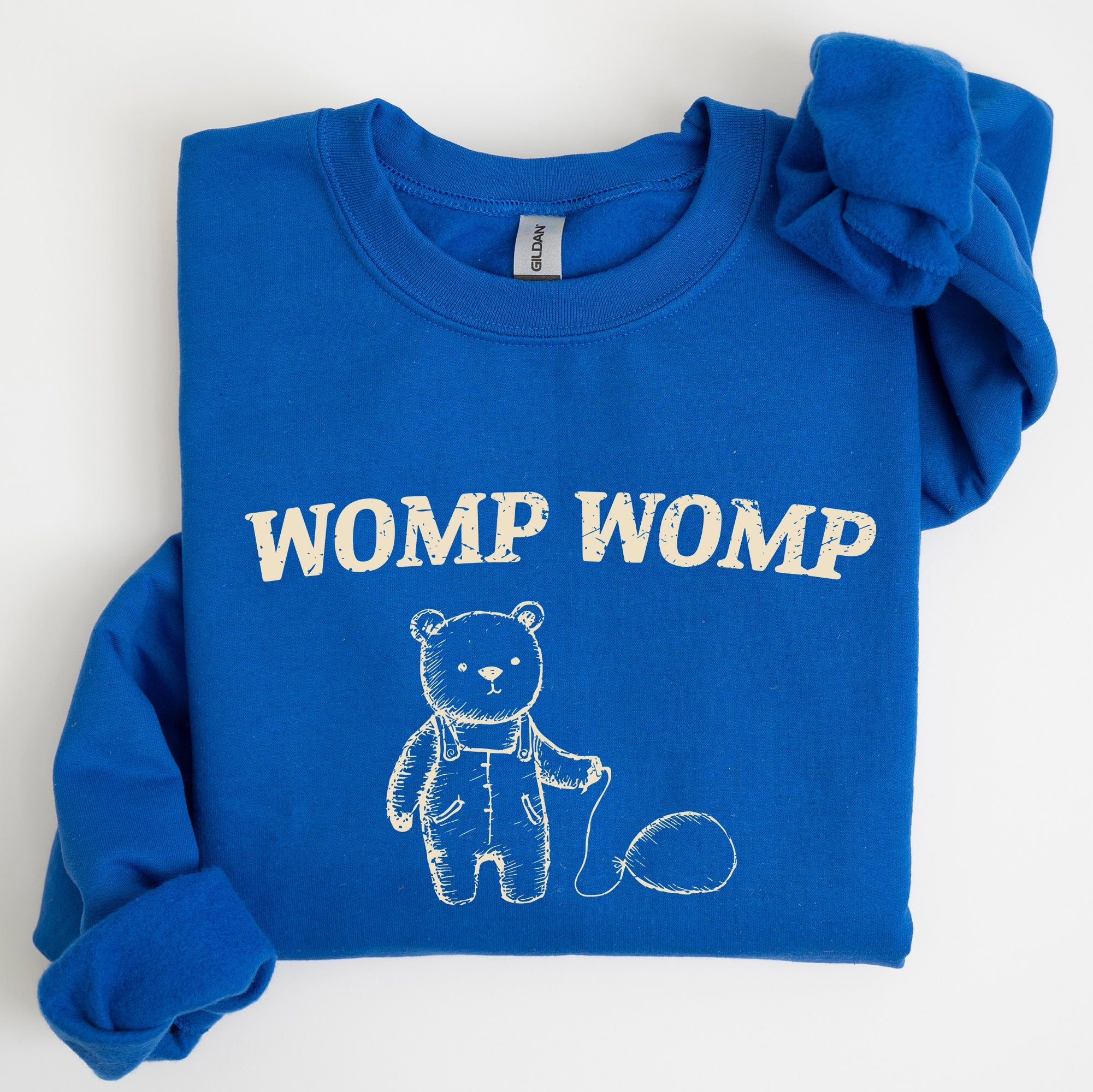 Womp Womp Sad Bear Balloon Meme Aesthetic Funny Graphic Limited Edition Sweatshirt