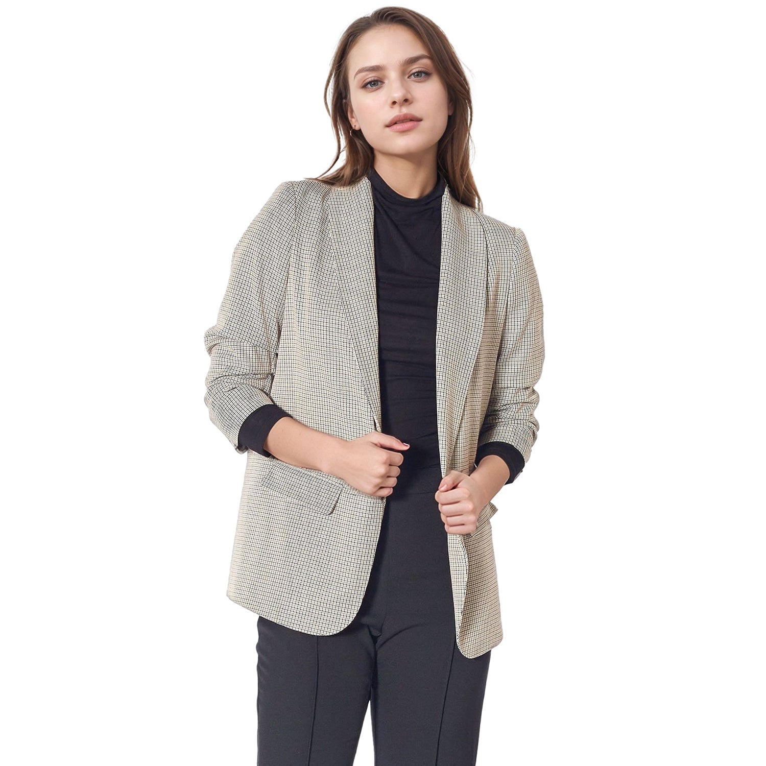 Pleione Women's Open Front Blazer