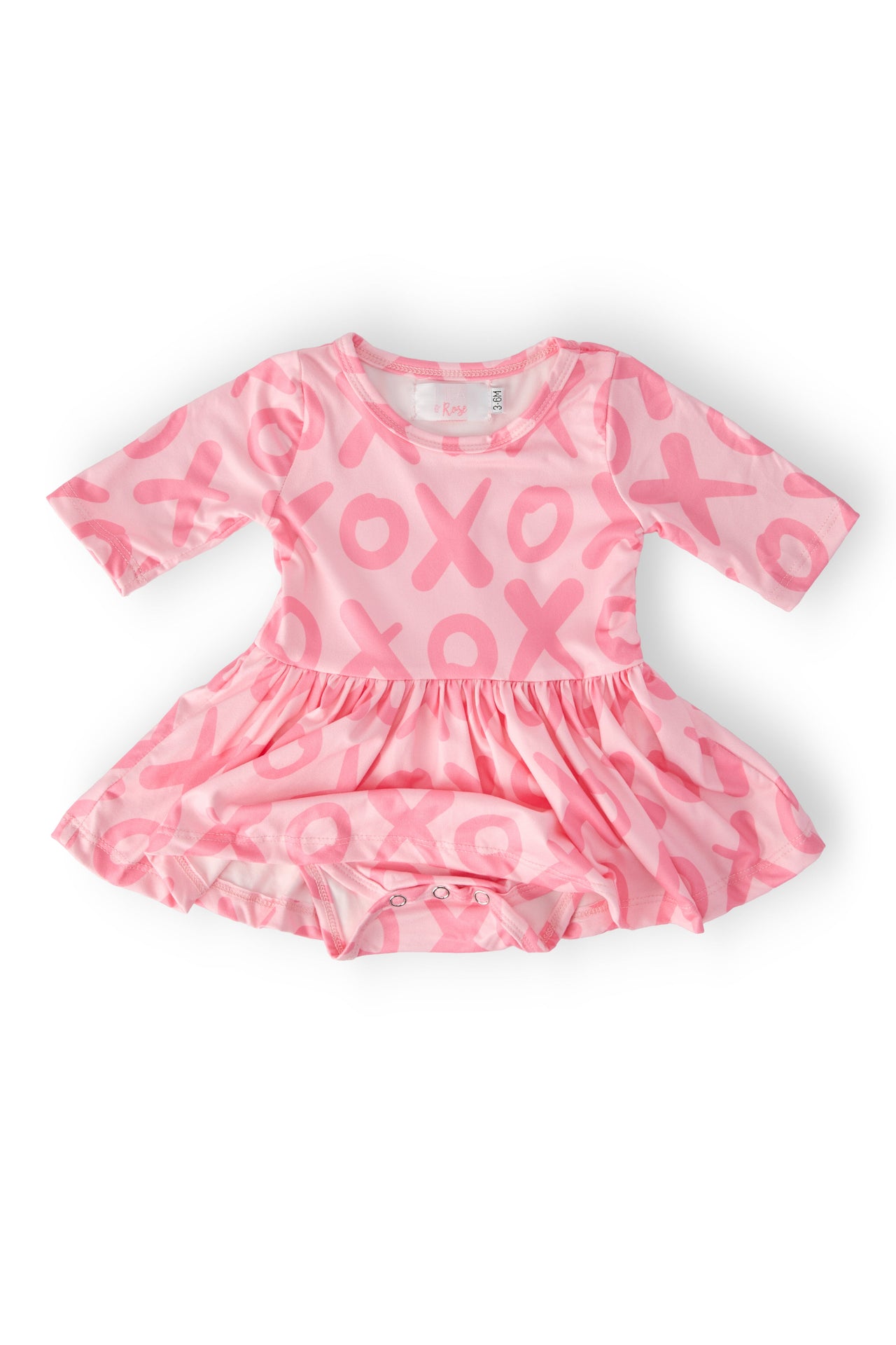 XOXO 3/4 Sleeve Twirl Bodysuit
