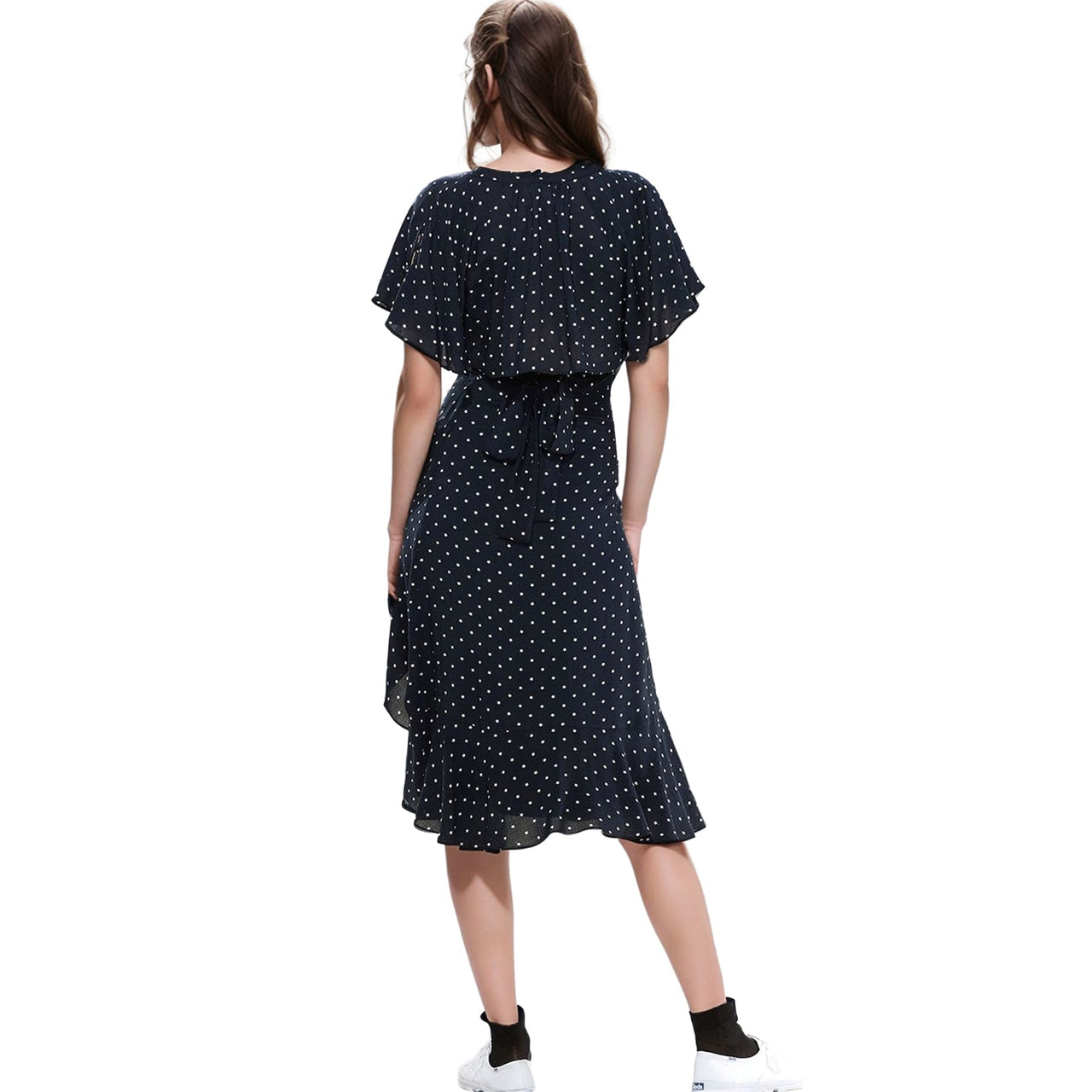 Women's Wrap Asymmetrical Midi Skirt