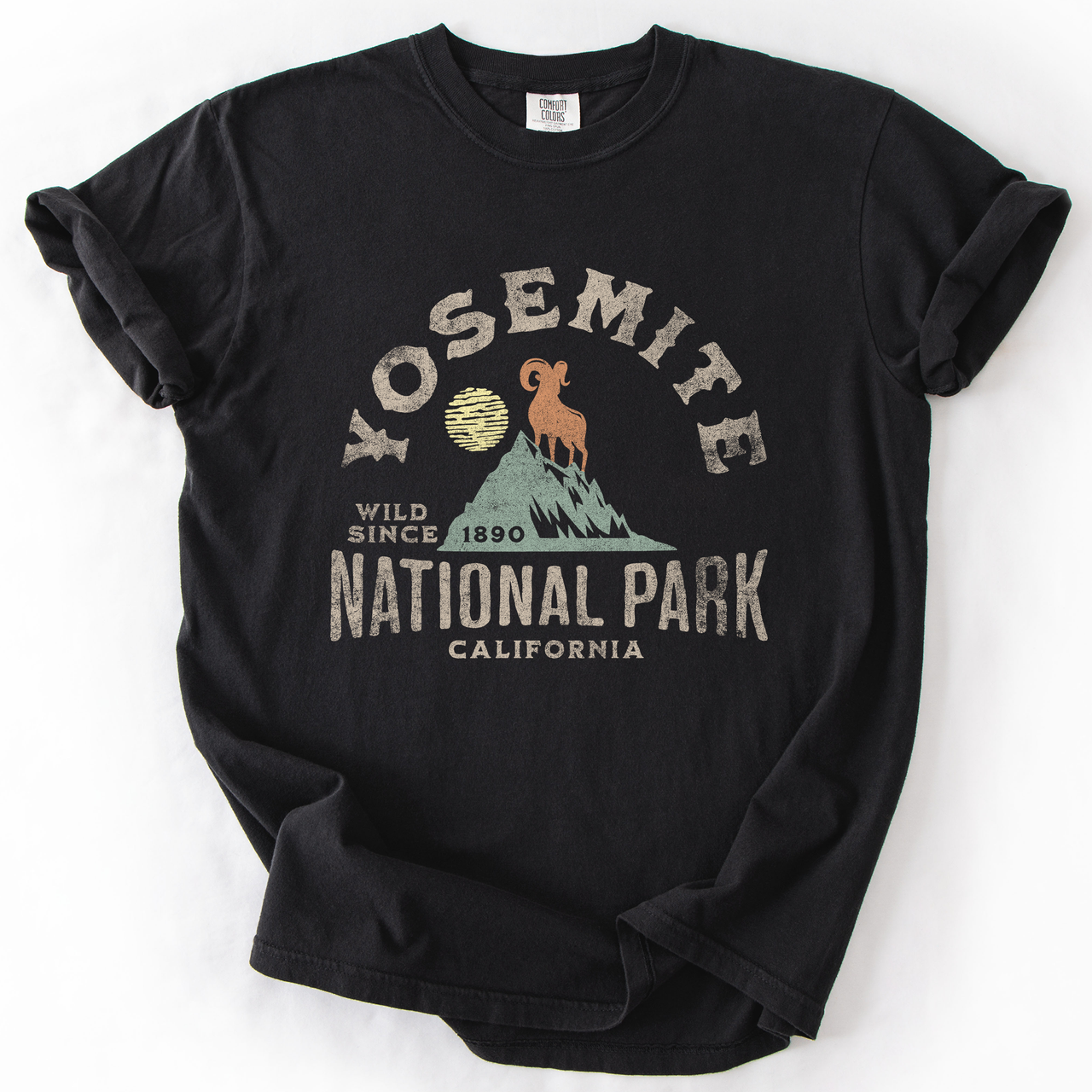 Yosemite National Park Trails And Wilderness Nature Lovers Edition Comfort Colors Tee