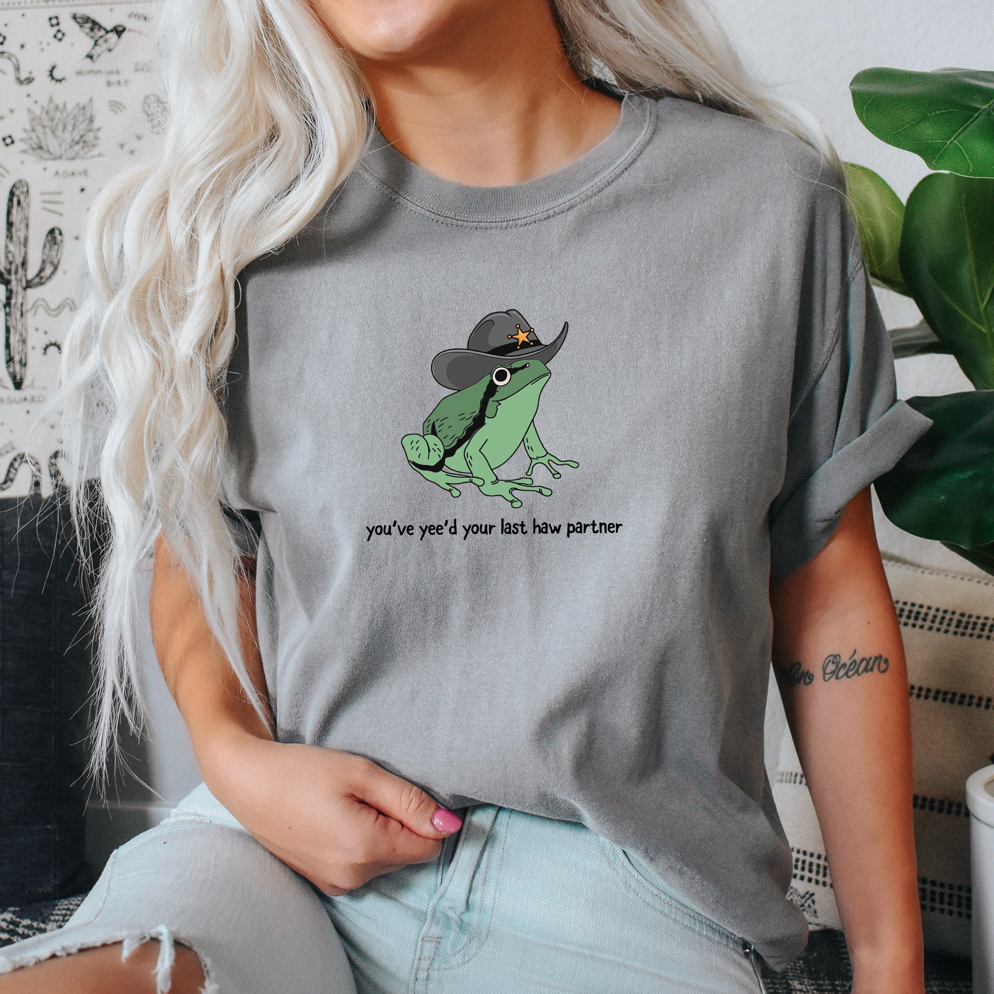 You Just Yee'd Your Last Haw Partner, Cowboy, Frog Comfort Colors Tee
