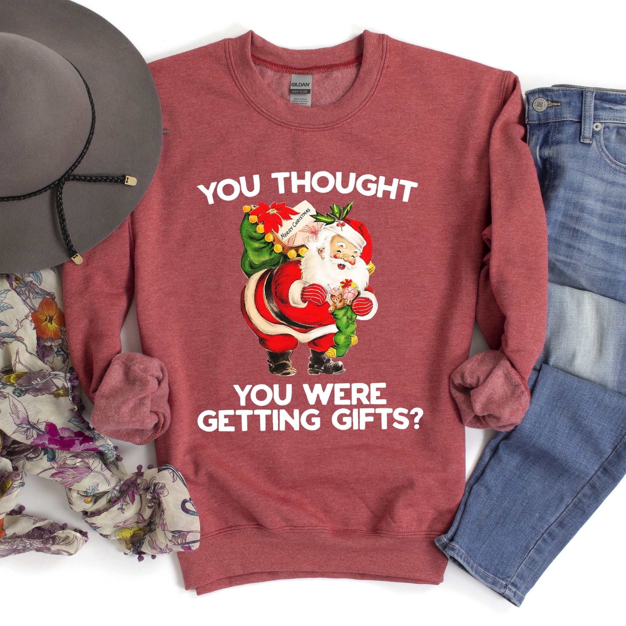 You Thought You Were Getting Gifts Funny Christmas Graphic Holiday Humor Sweatshirt
