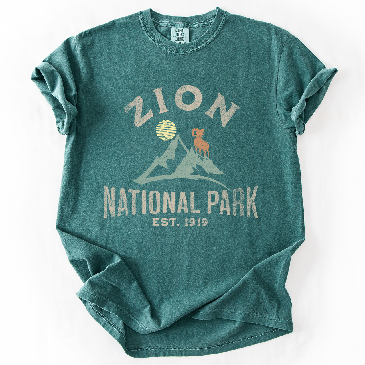 Zion National Park Nature Outdoors Hiking Camping Scenic Landscapes And Trails For Adventurers Comfort Colors Tee