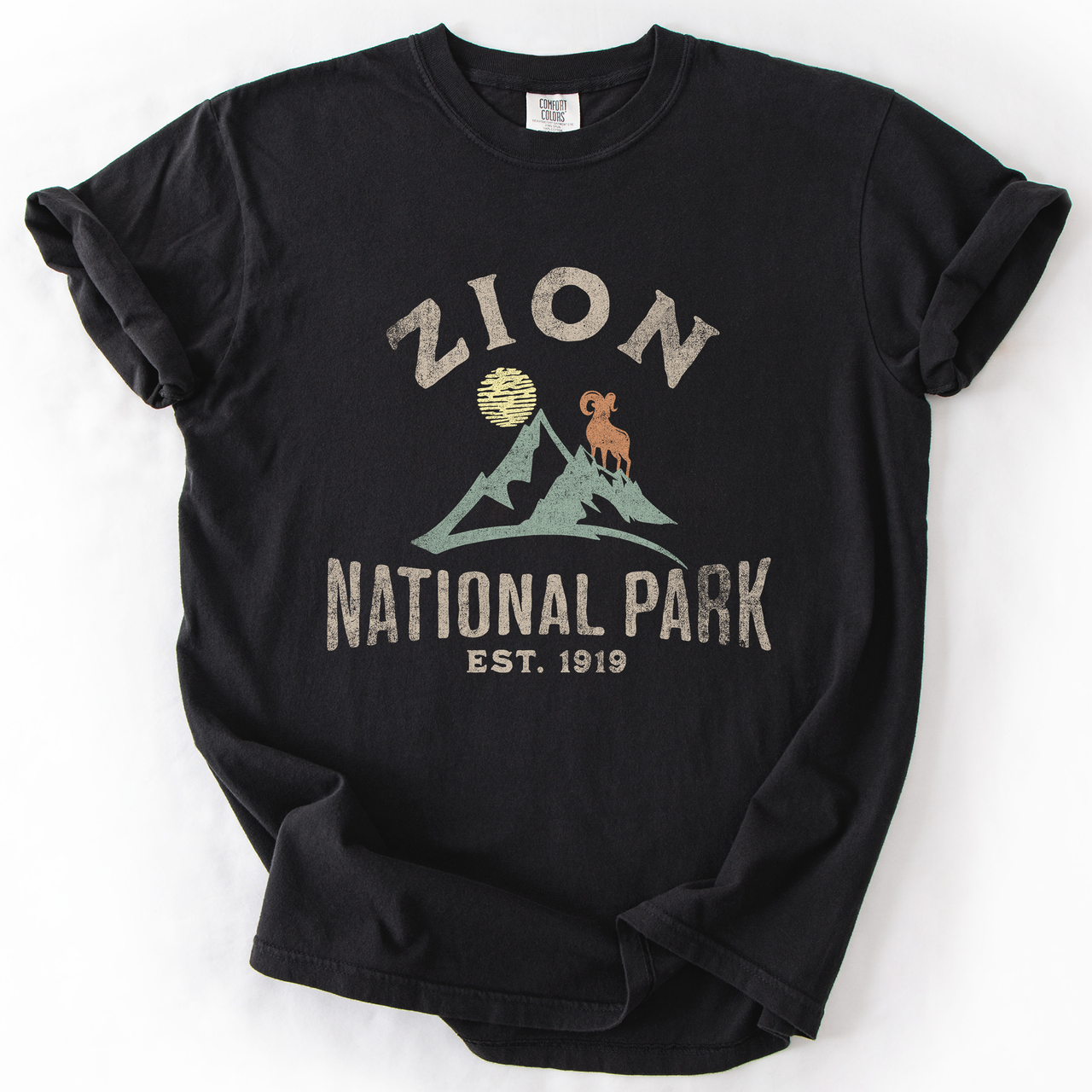 Zion National Park Nature Outdoors Hiking Camping Scenic Landscapes And Trails For Adventurers Comfort Colors Tee