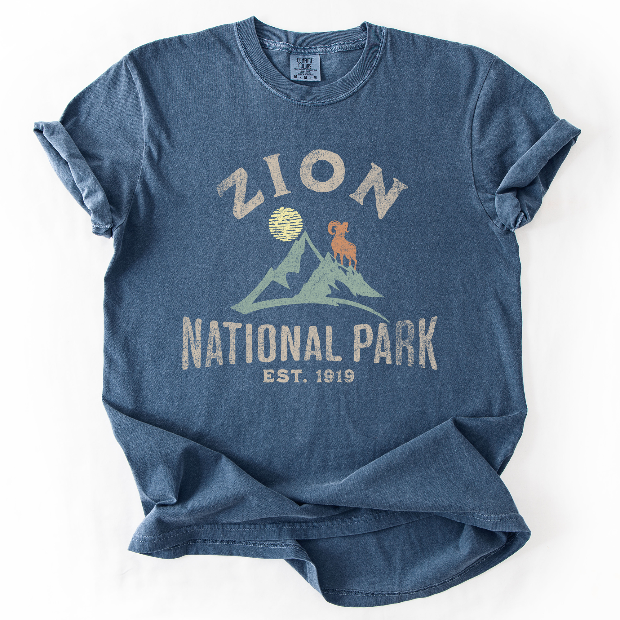 Zion National Park Nature Outdoors Hiking Camping Scenic Landscapes And Trails For Adventurers Comfort Colors Tee