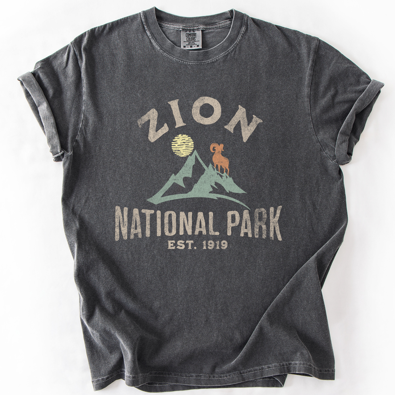 Zion National Park Nature Outdoors Hiking Camping Scenic Landscapes And Trails For Adventurers Comfort Colors Tee