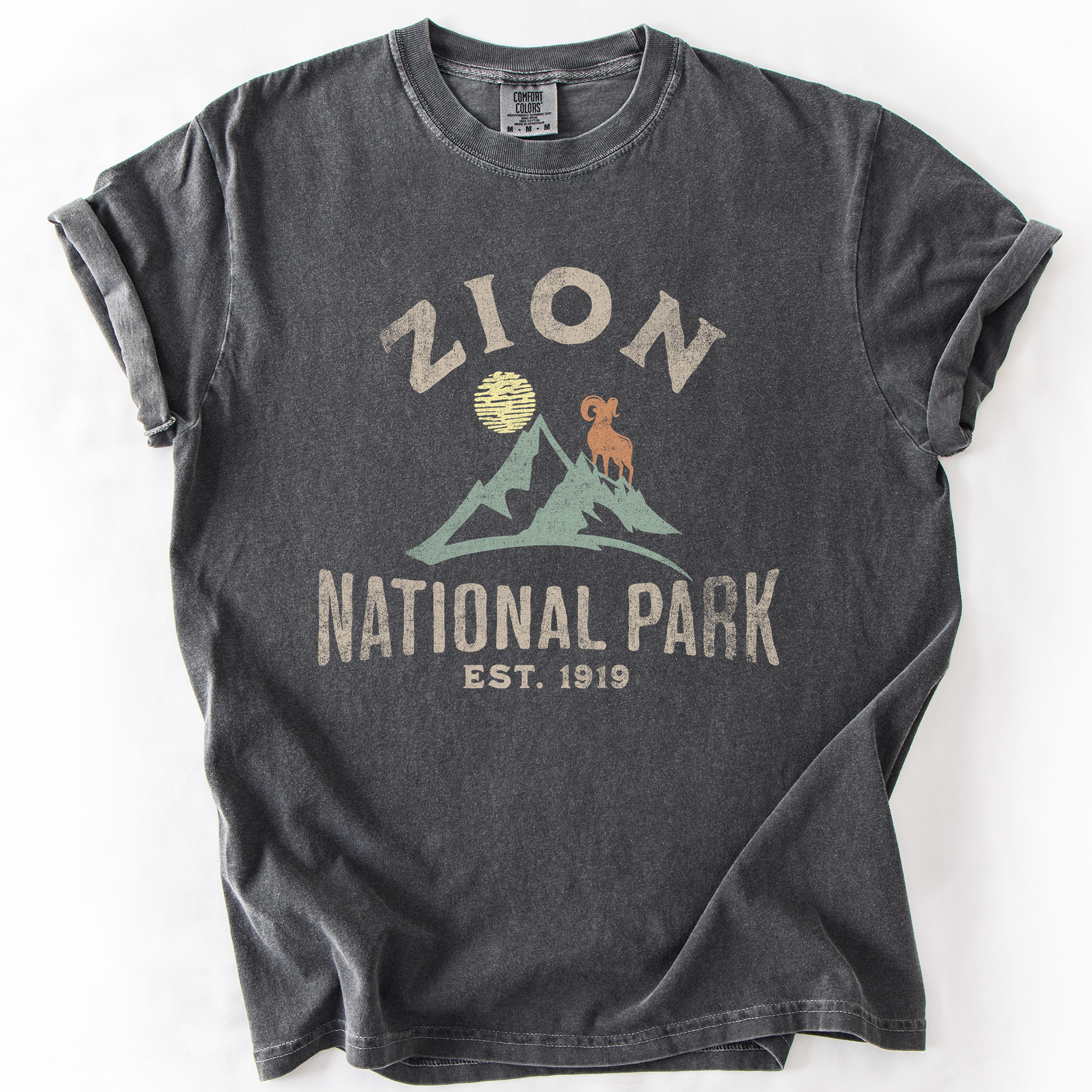 Zion National Park Nature Outdoors Hiking Camping Scenic Landscapes And Trails For Adventurers Comfort Colors Tee