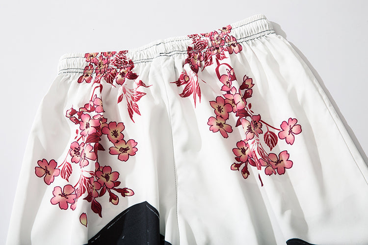 YC135 Pink Flowers Lightweight Pants