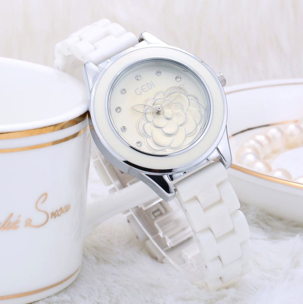 Trendy Fashion Waterproof Ladies Ceramic Watch (See size chart where applicable)