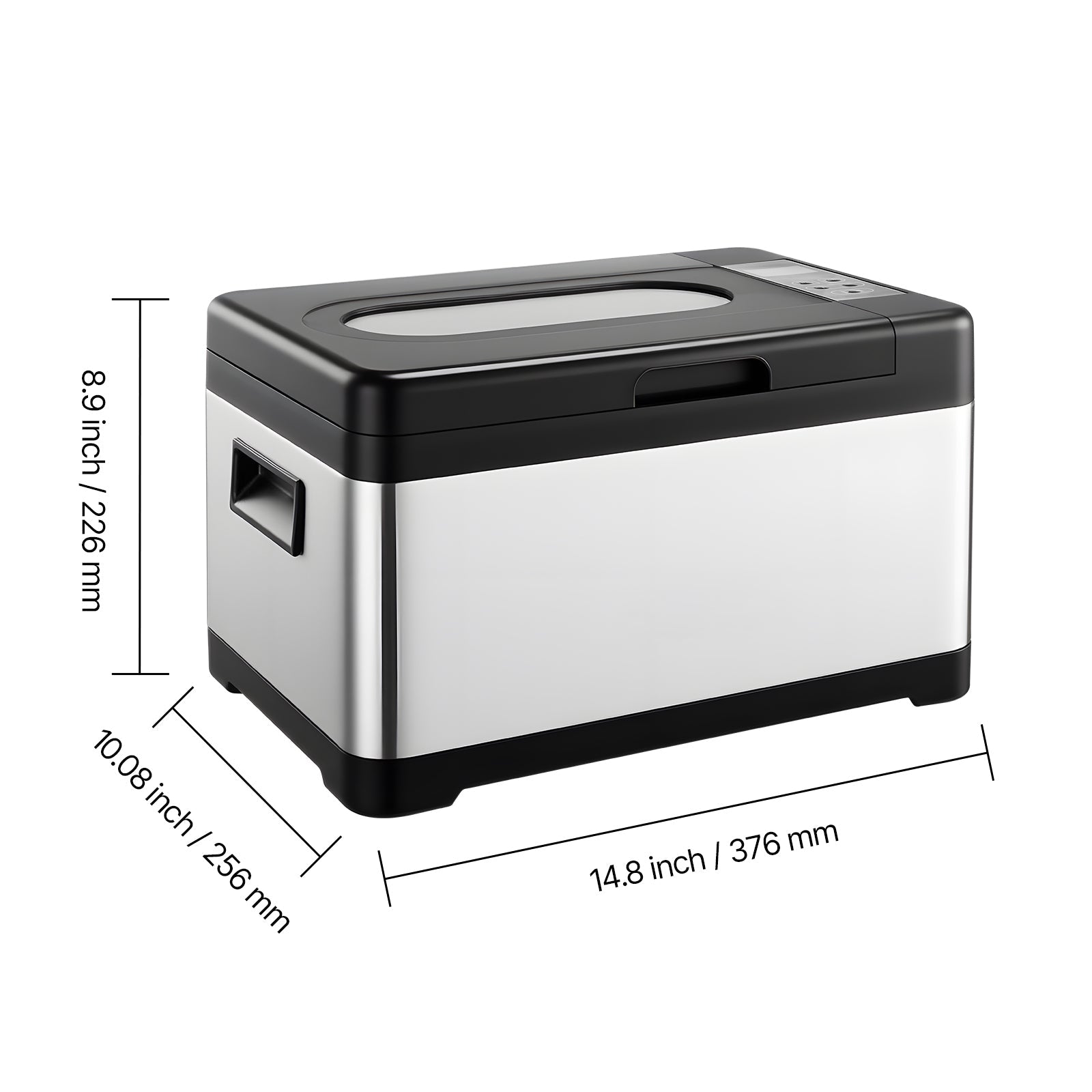 Sous Vide Cooker, 800W Sous-Vide Machine, Suveed Cooking Machine with LED Digital Display, Glass Lid, Precise Temperature & Timer Control, for Family & Friends, All-in-One Sous Vide Pot