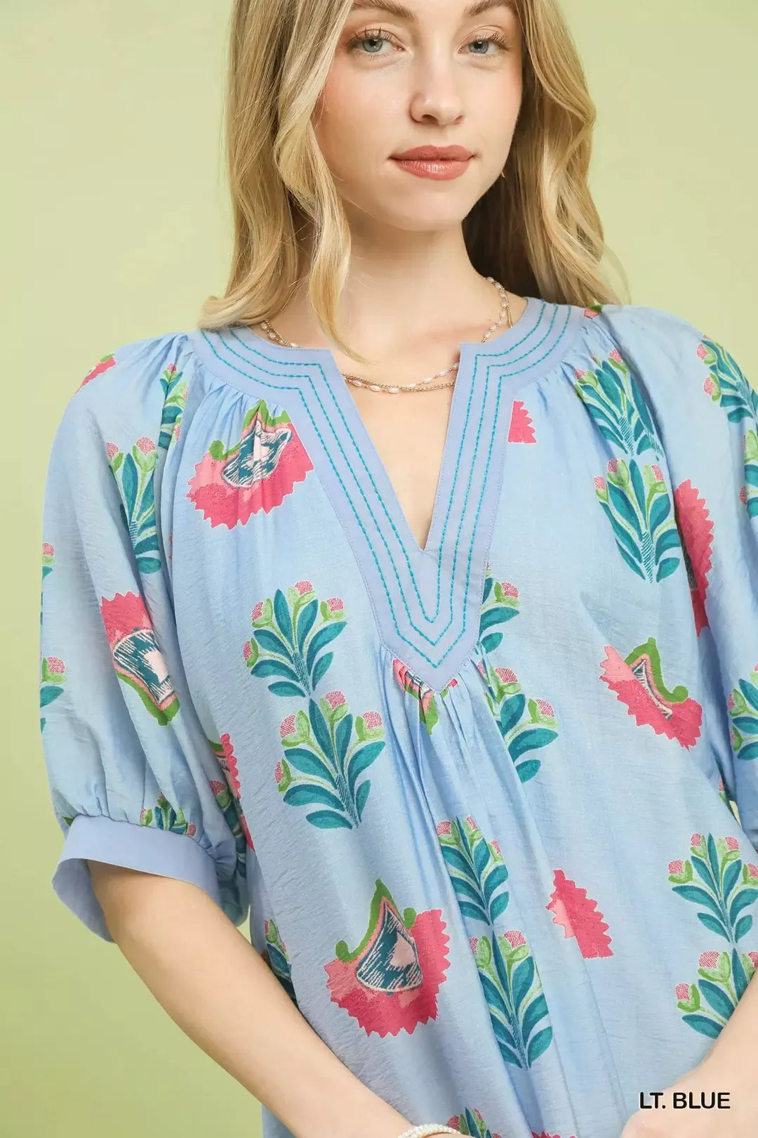 Umgee Abstract Print Mini Dress