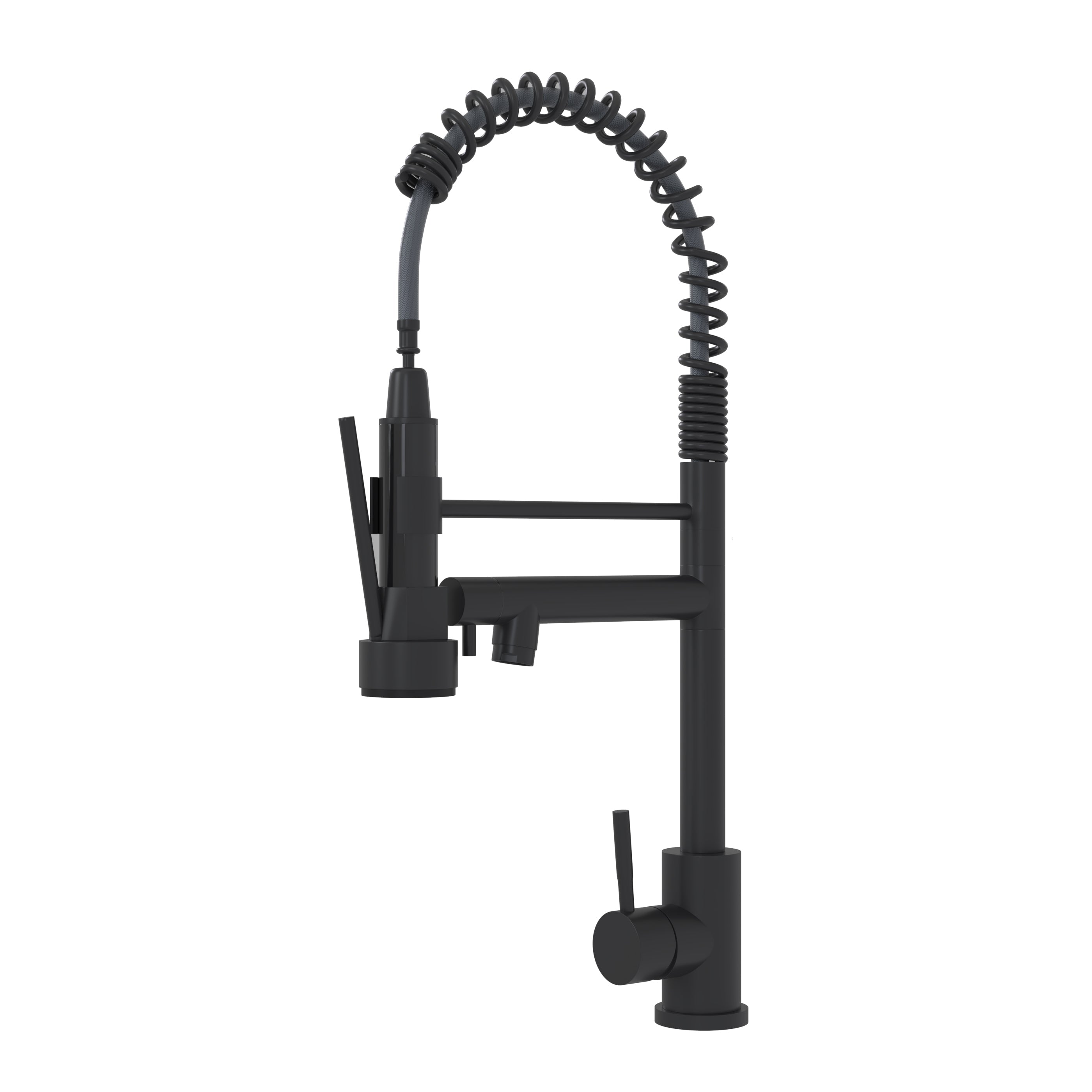Bothwa Home CUPC Certified 19' Single Handle Kitchen Faucet (Matt Black Finish)